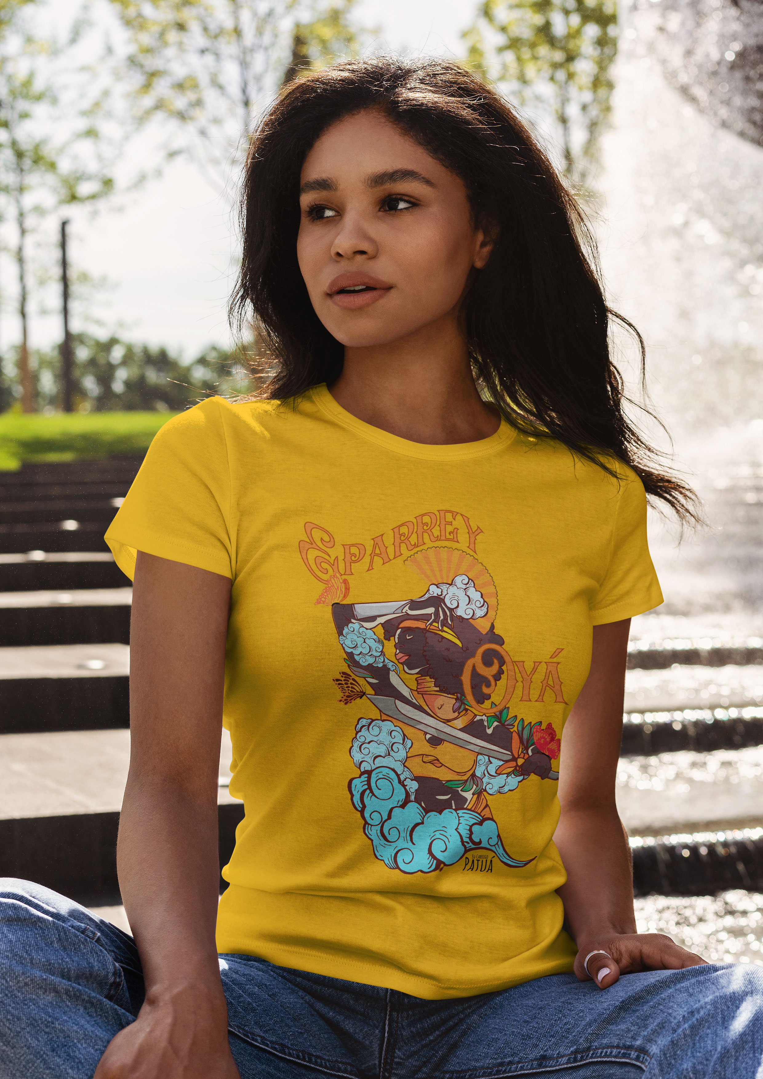 Coleção Orixás & Entidades - Baby Long Frente Classic Iansã