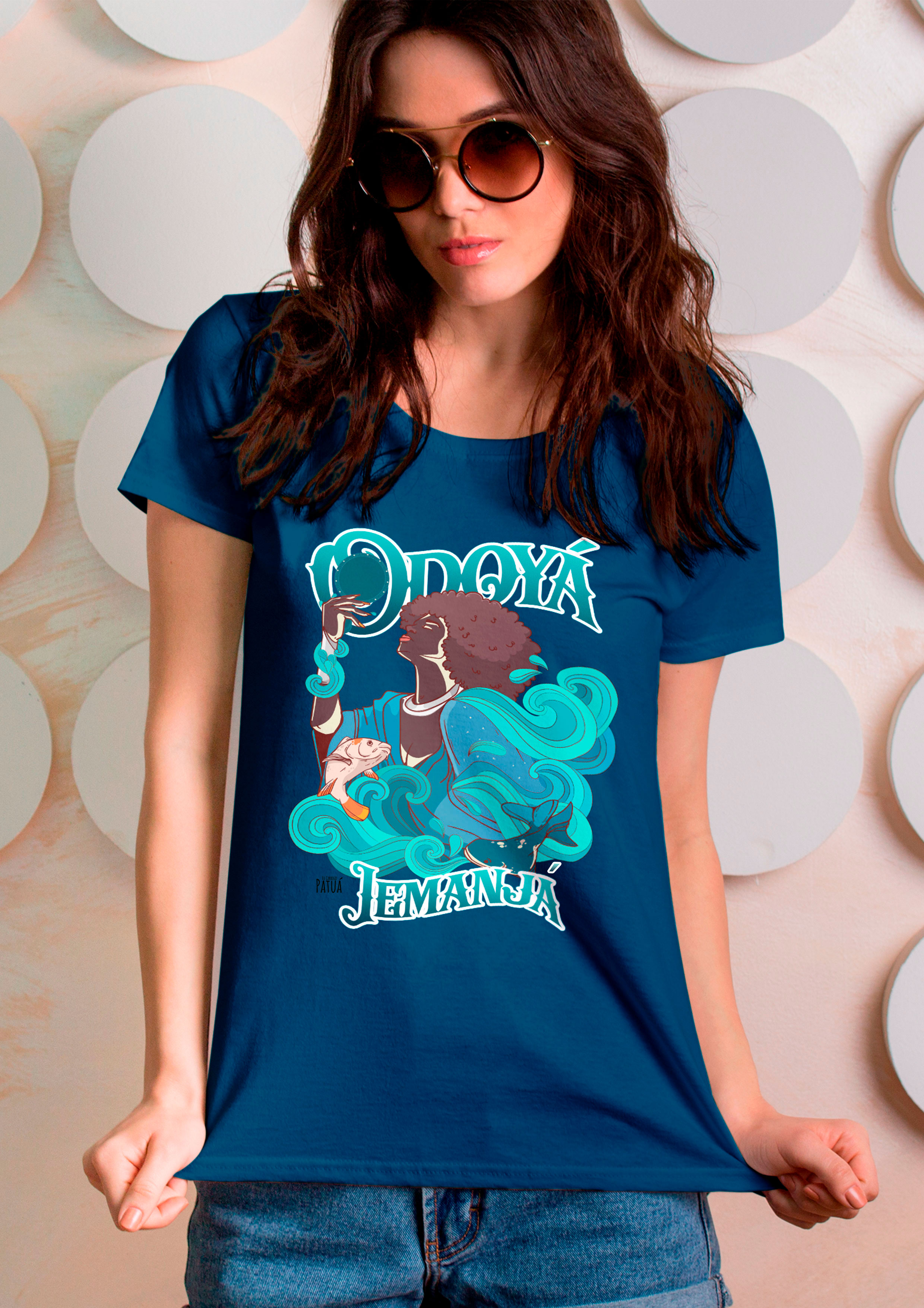 Coleção Orixás & Entidades - Baby Long Frente Classic Iemanjá