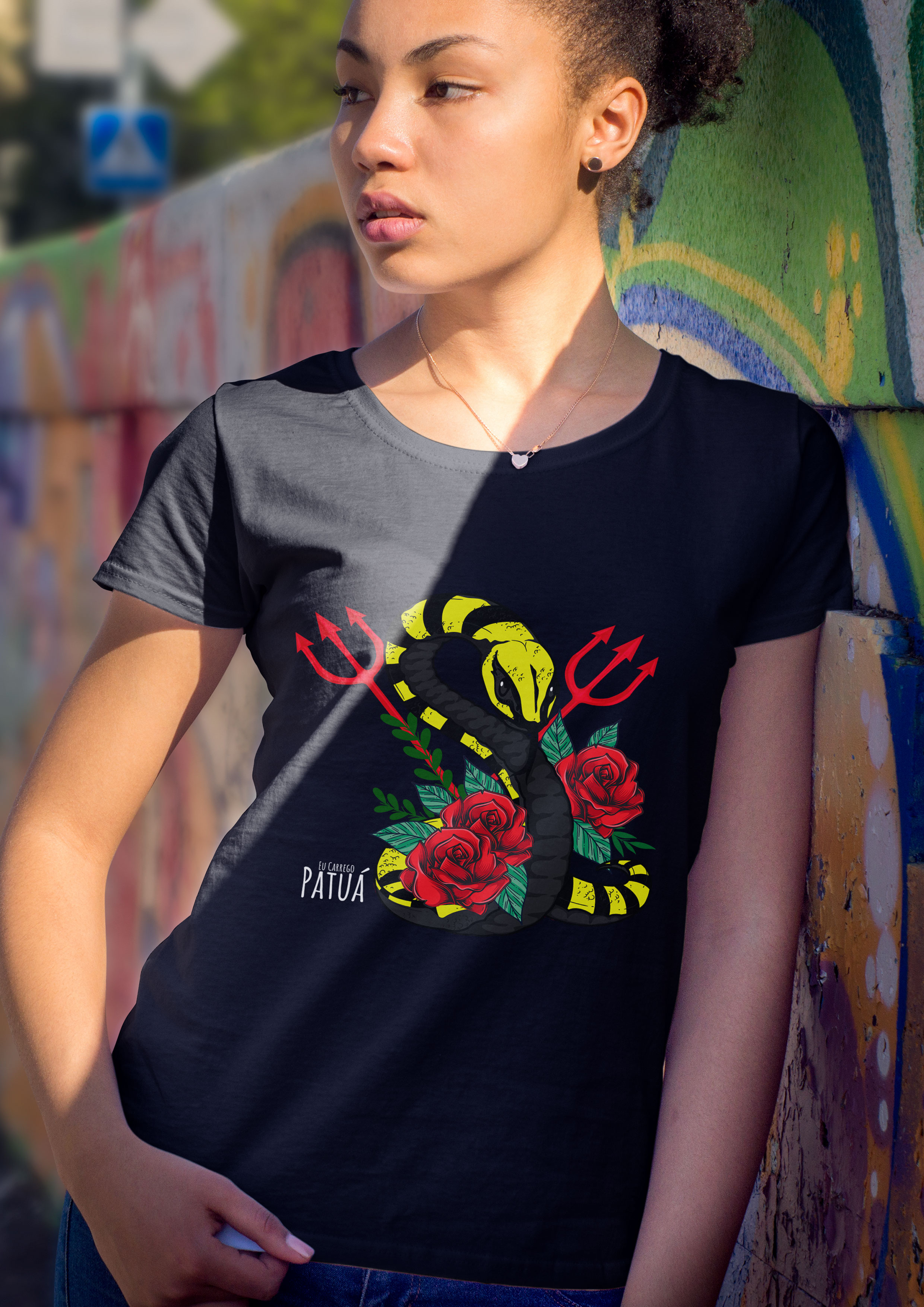 Coleção Símbolos & Elementos - Baby Long Frente Classic Pombogira