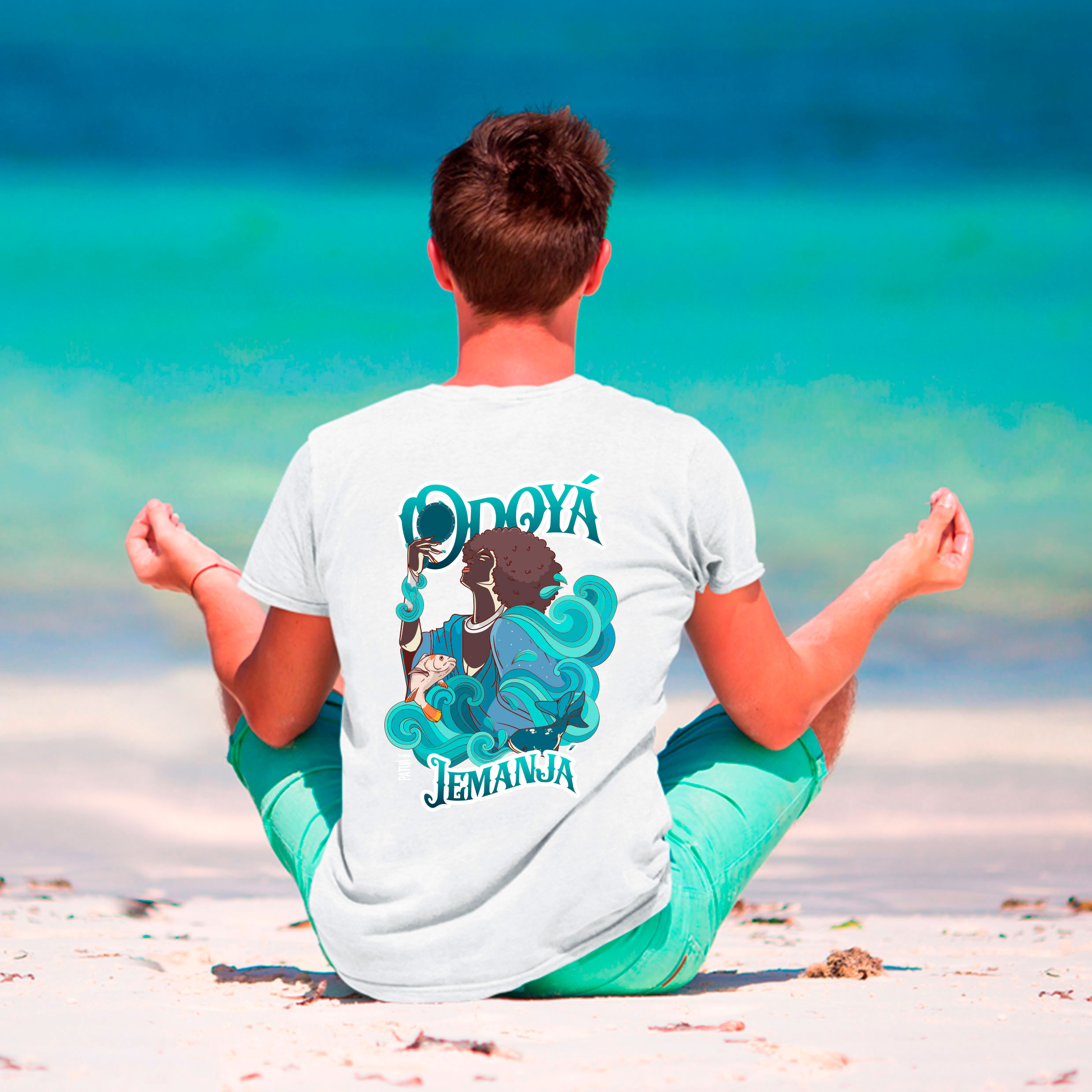 Coleção Orixás & Entidades - T-Shirt Classic Frente & Verso Iemanjá