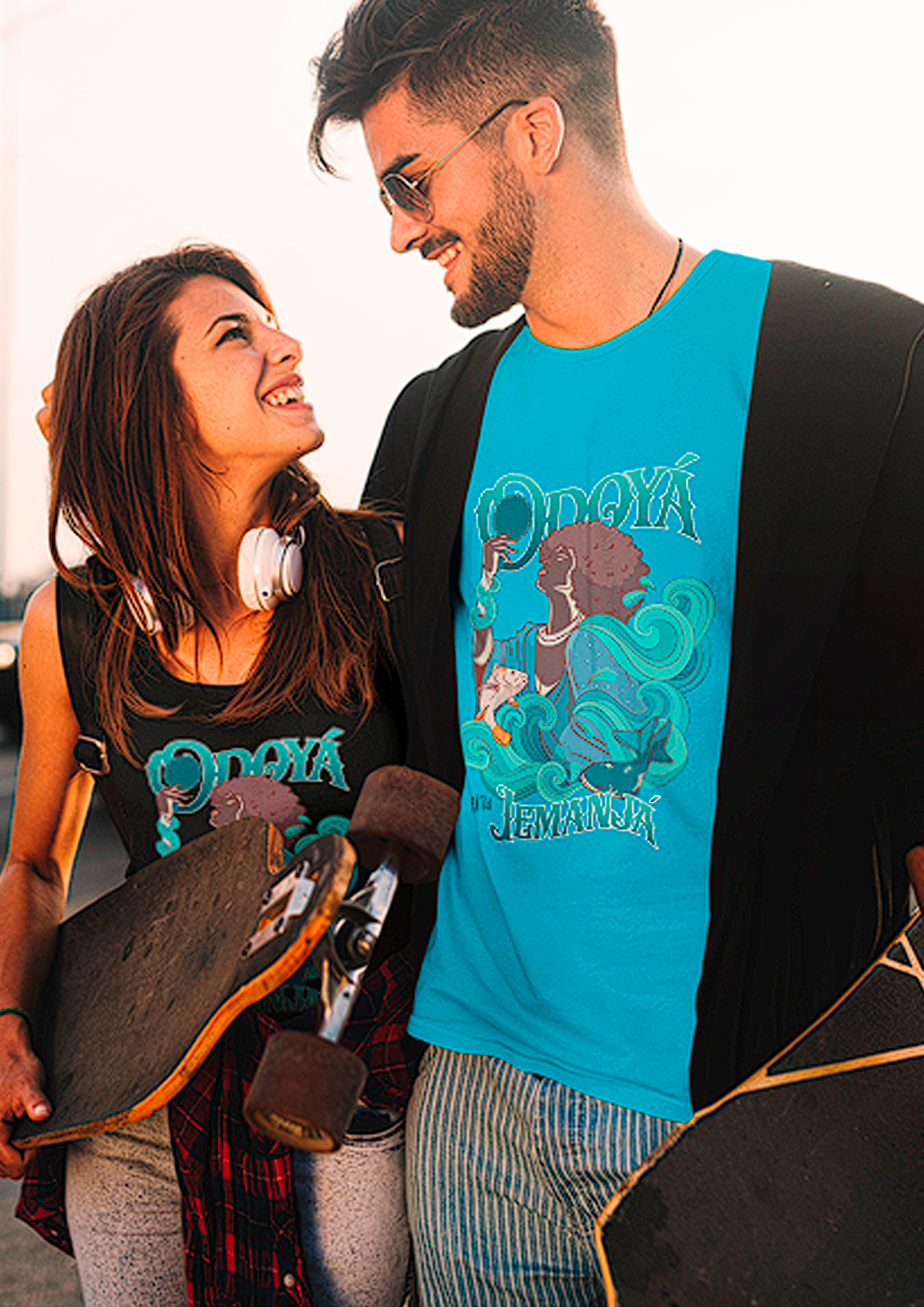 Coleção Orixás & Entidades - T-Shirt Classic Frente & Verso Iemanjá