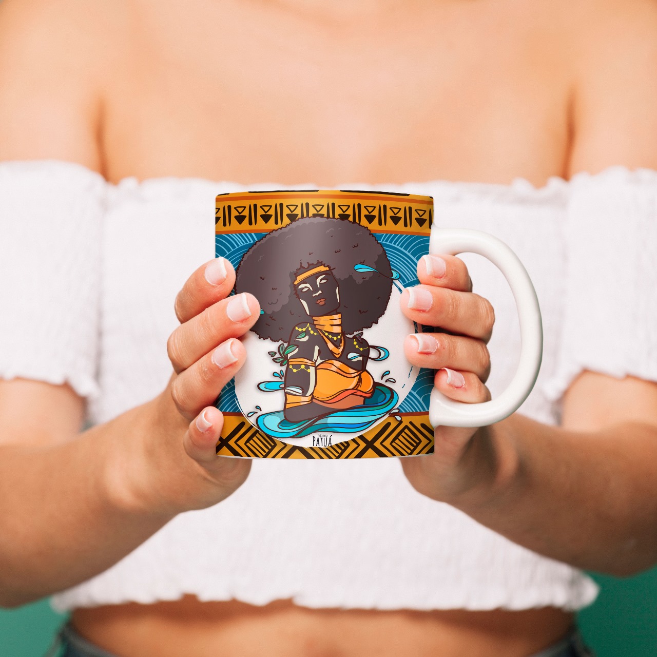 Coleção Orixás & Entidades - Caneca Oxum