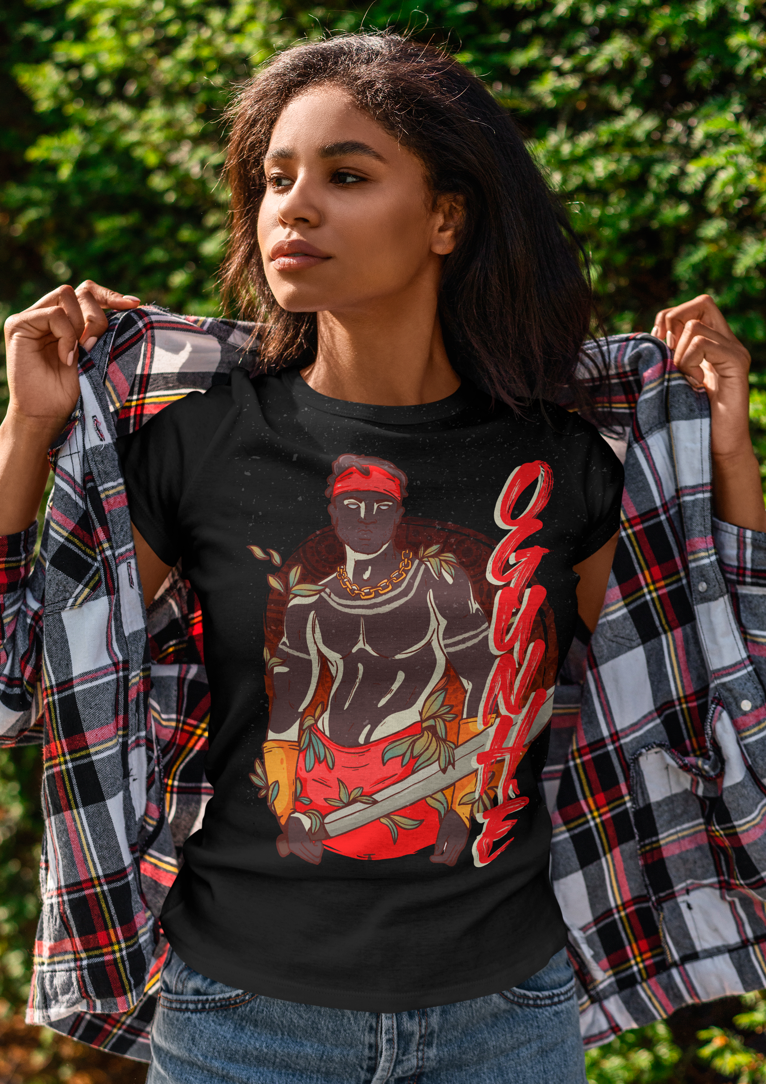 Coleção Orixás & Entidades - Baby Long Frente Classic Ogum