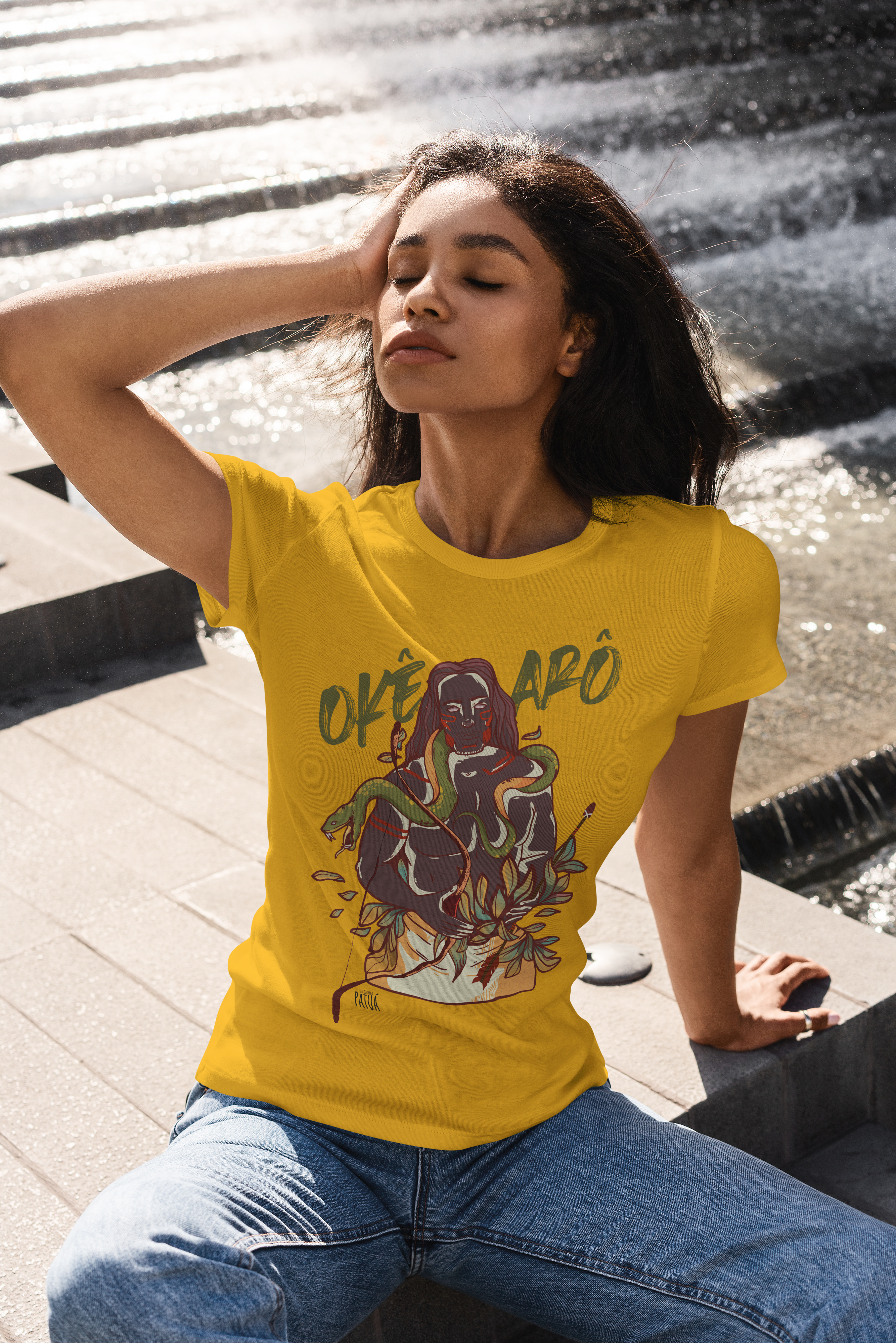 Coleção Orixás & Entidades - Baby Long Frente Classic Oxóssi