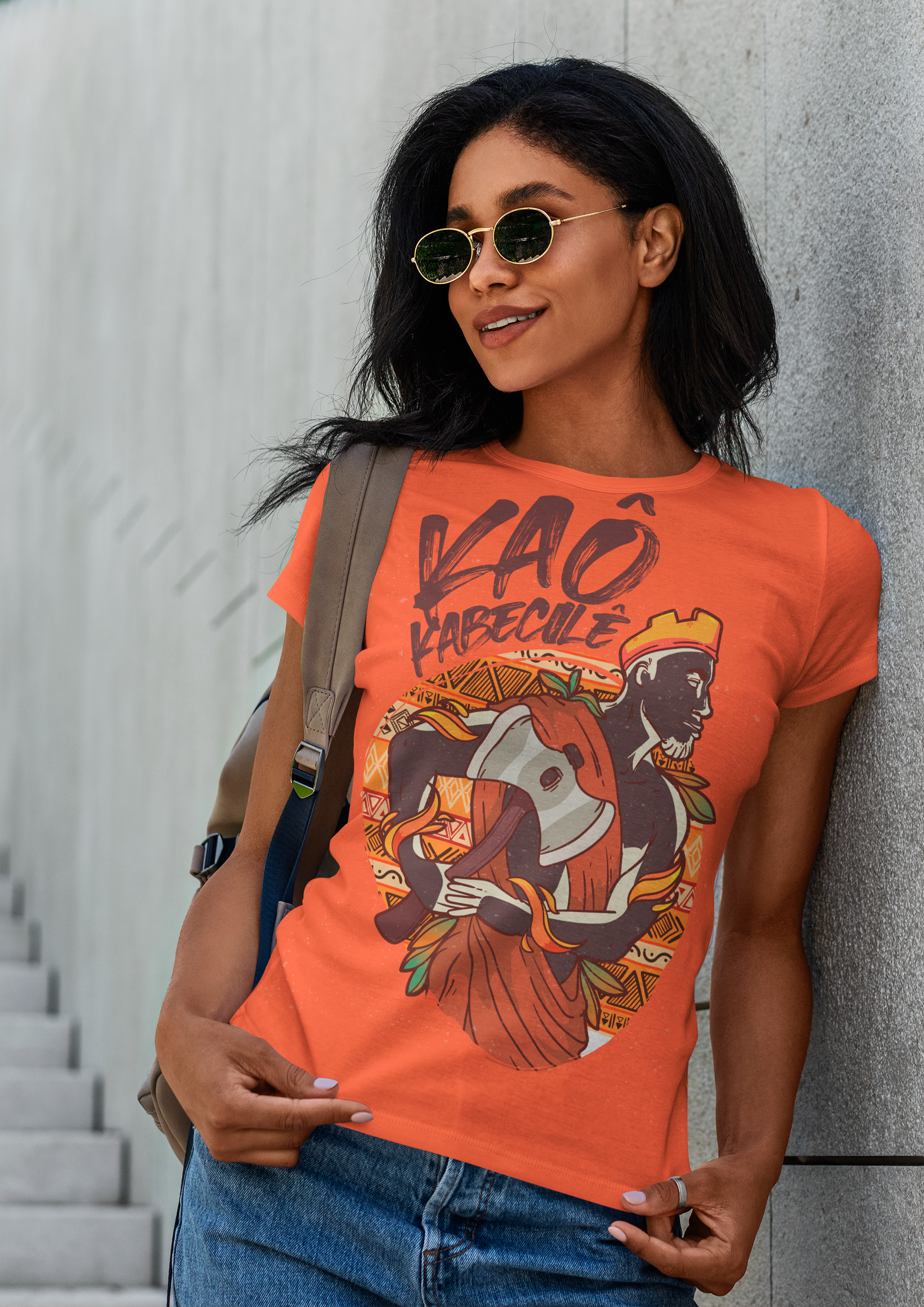 Coleção Orixás & Entidades - Baby Long Frente Classic Xangô