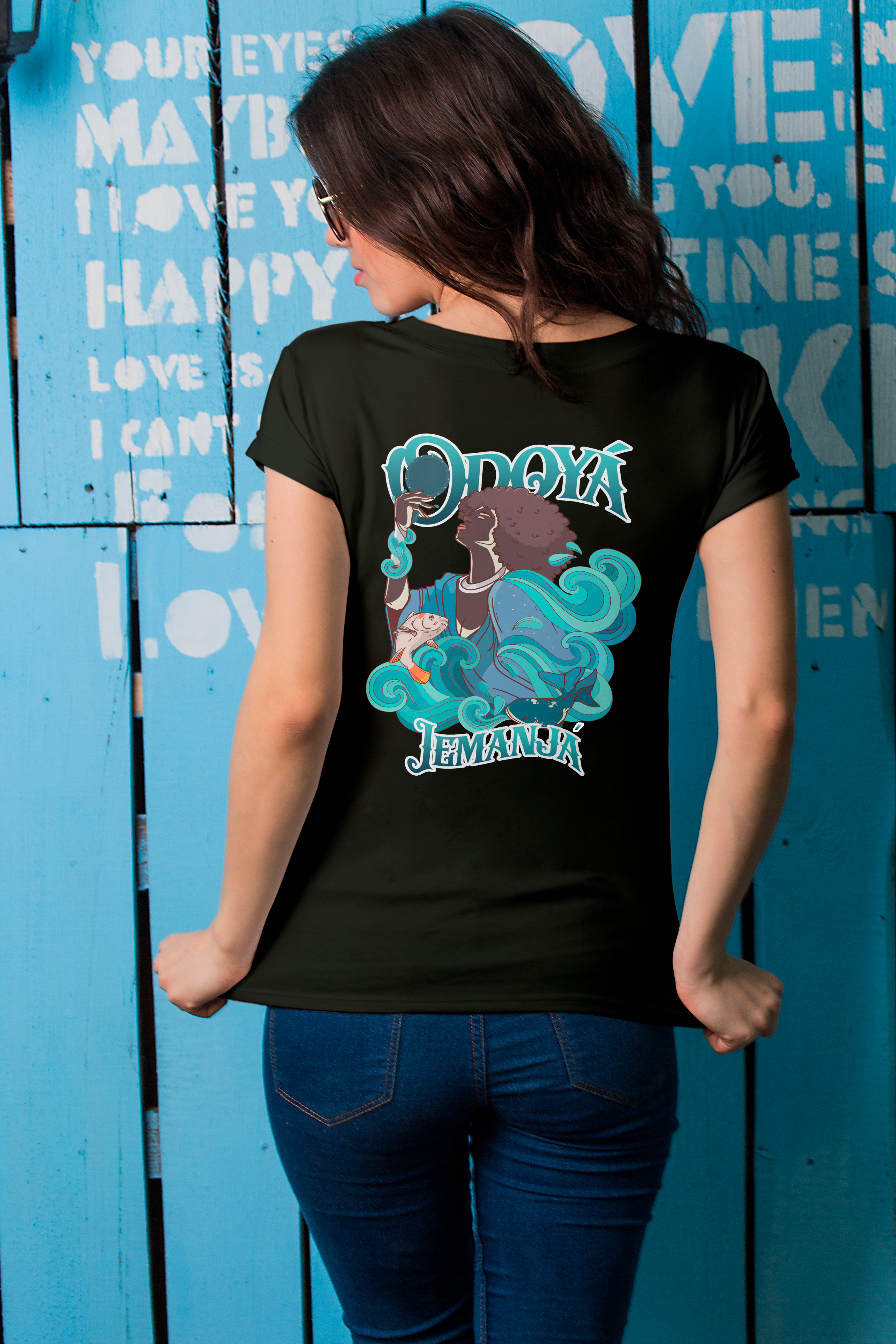 Coleção Orixás & Entidades - T-Shirt Classic Frente & Verso Iemanjá