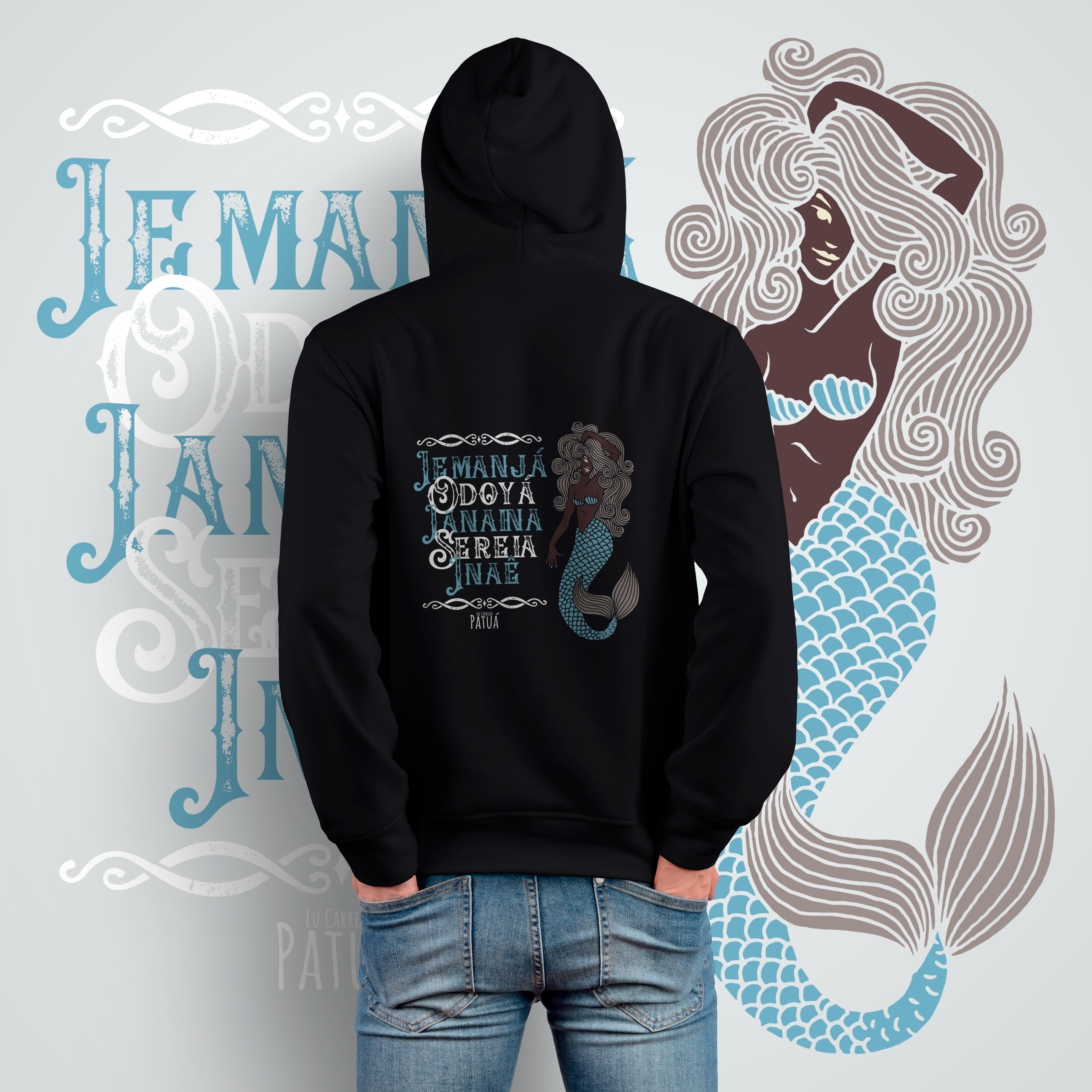 Coleção Ponto Cantado - Moletom com Zíper Iemanjá