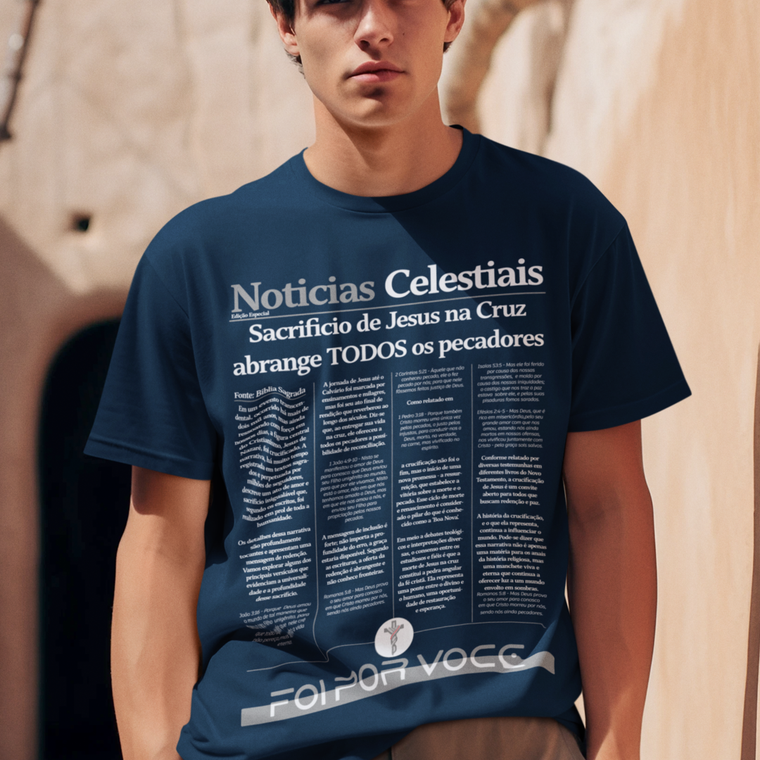 CAMISETA Boas novas (Camisa Masculina)