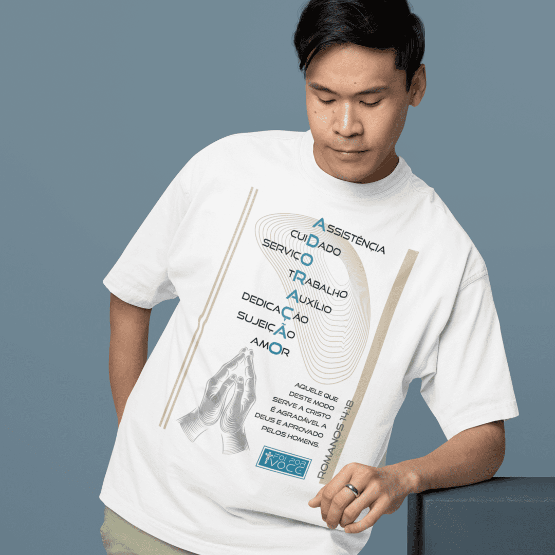 CAMISETA Adoração - RM 14:18 (Camiseta Masculina)