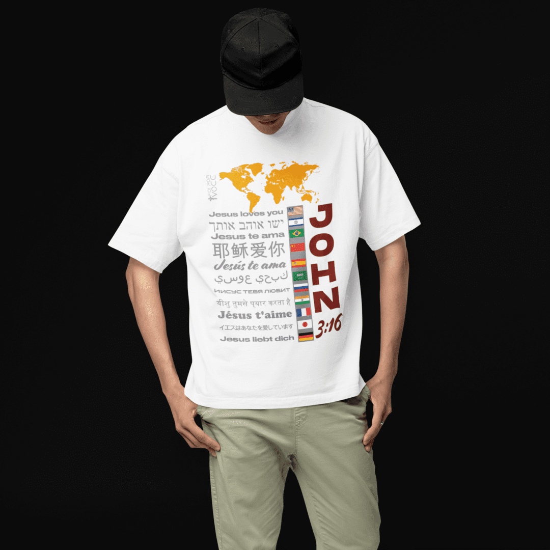 CAMISETA All-Encompassing Love - John 3:16 (Camiseta masculina)
