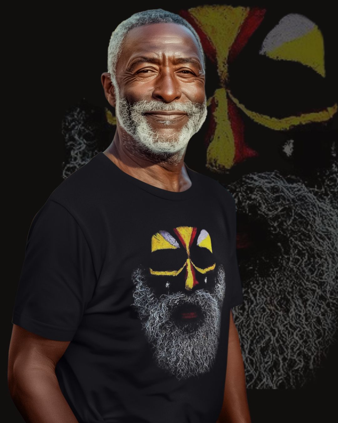 Camiseta Camisa Unissex Homem Negro Ancestral Africano