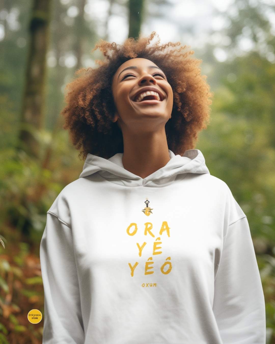 Moletom Feminino Oxum Super Confortável com Capuz