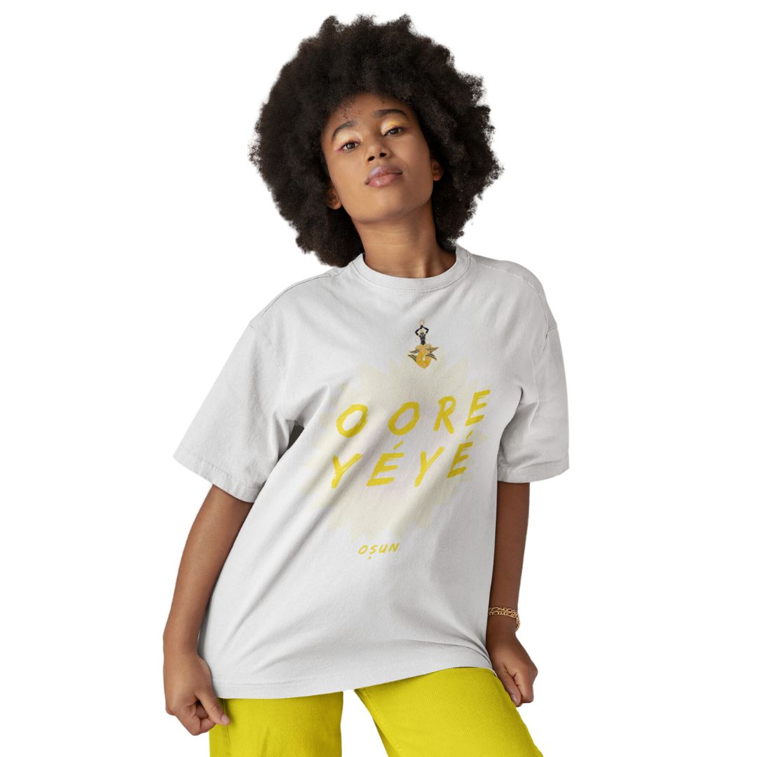 Camisa Saudação Oxum Unissex Algodão Fio 30 Penteado 