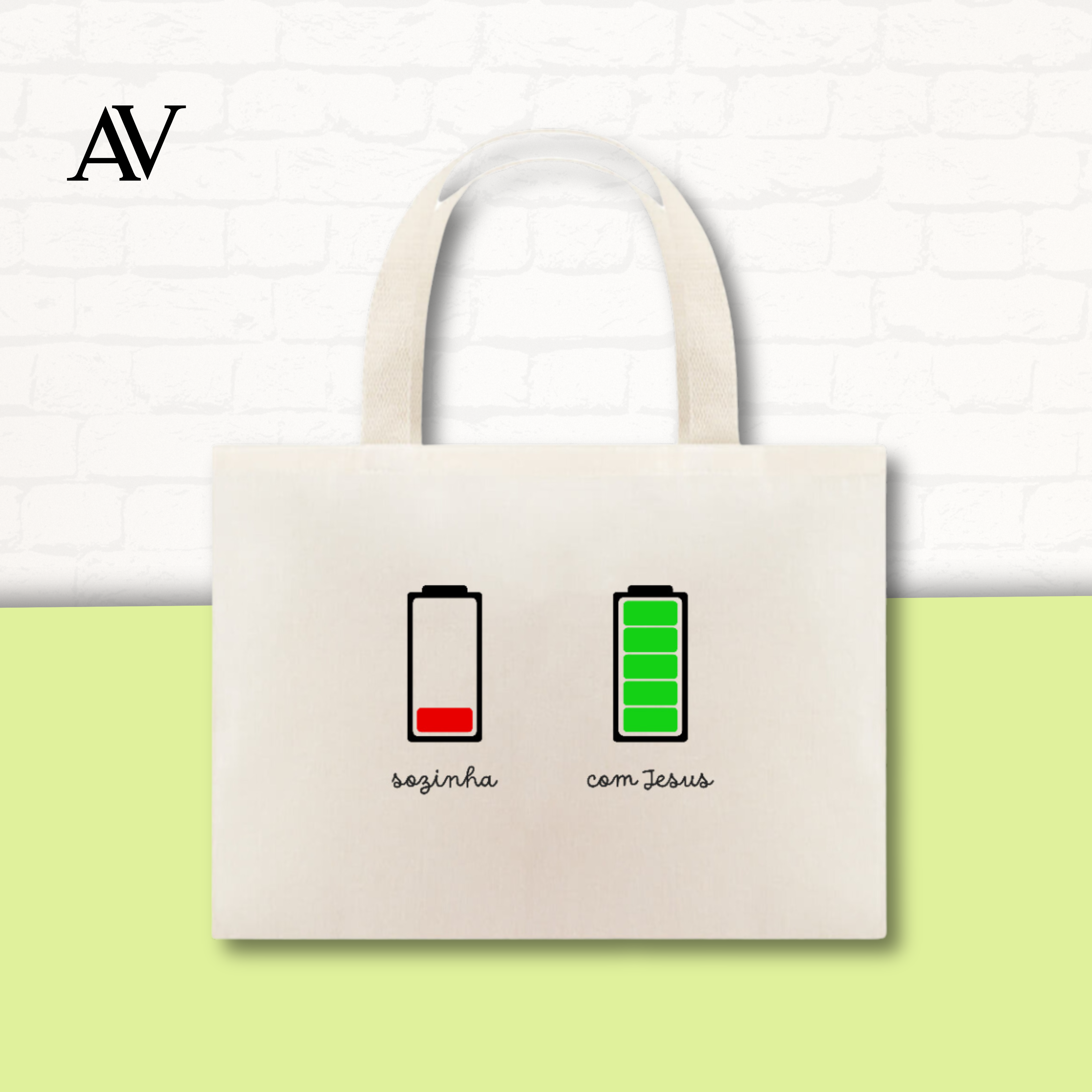 Sozinha x Com Jesus | Ecobag