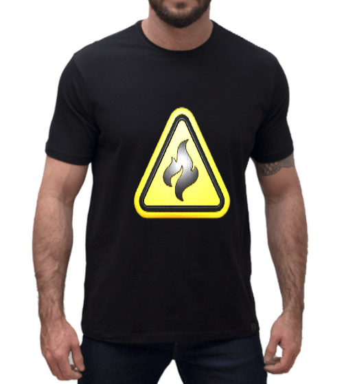 Camisa Flammable CS2 Sticker