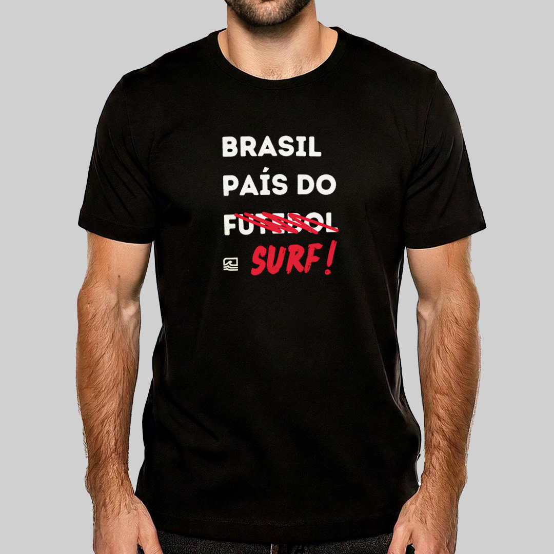 Camiseta Prime - Brasil, país do Surf (cor) - Essence Surf