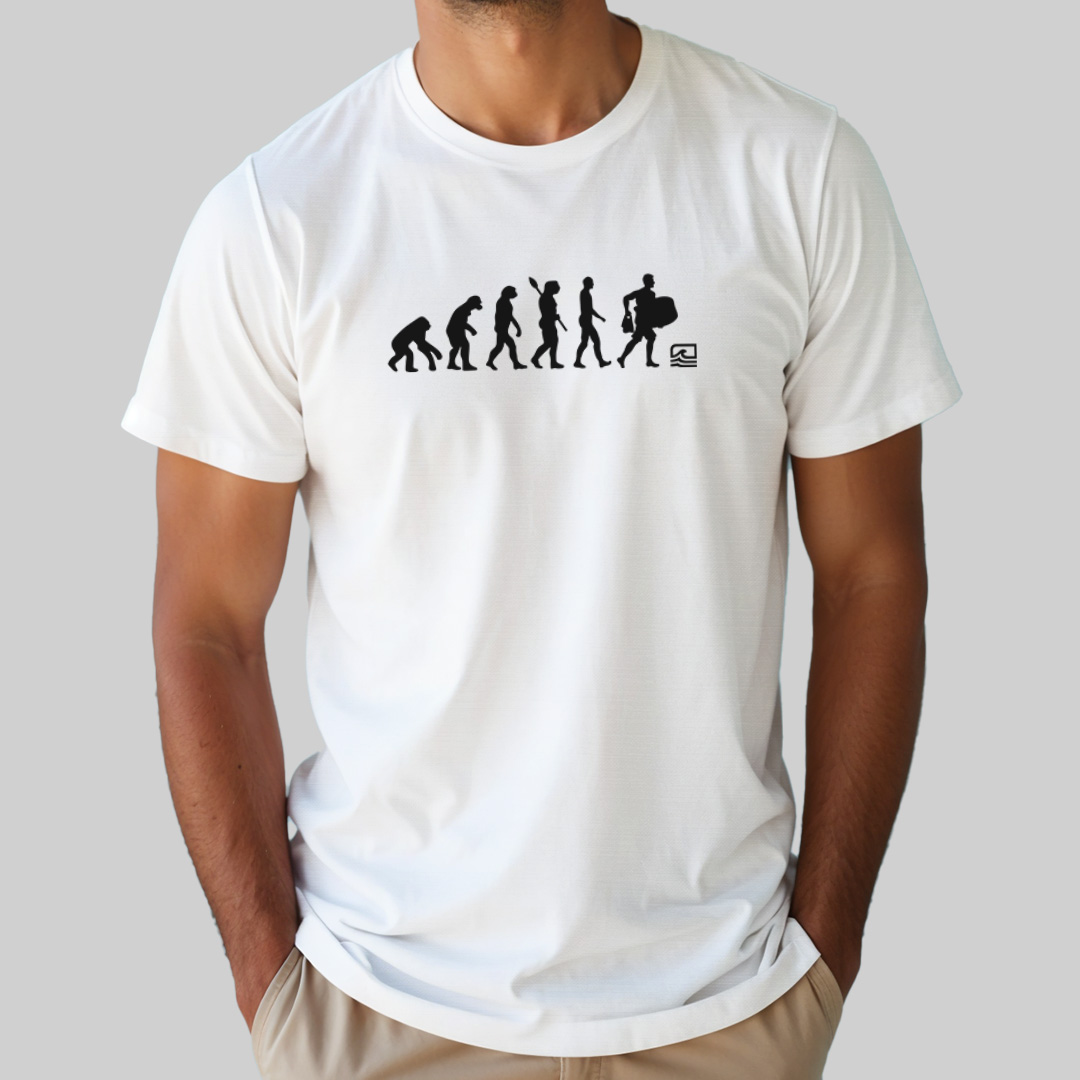 Camiseta Prime - A Verdadeira Evolução Bodyboard (Branca) - Essence Surf