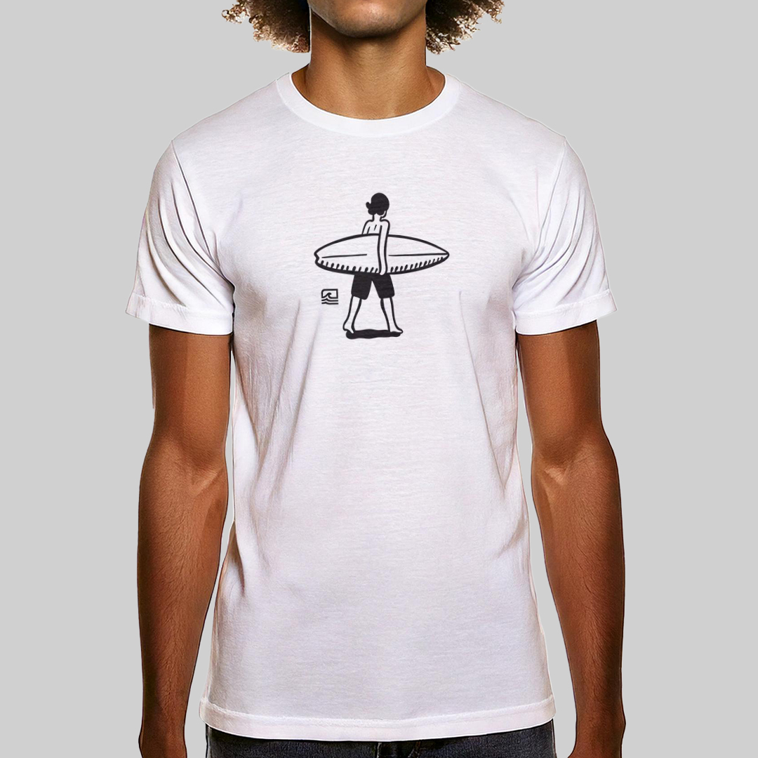 Camiseta Prime - Bora pra Água (Branca) - Essence Surf