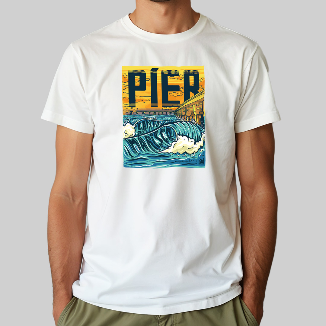 T-shirt Pima - Píer, Canto do Marisco - Essence Surf