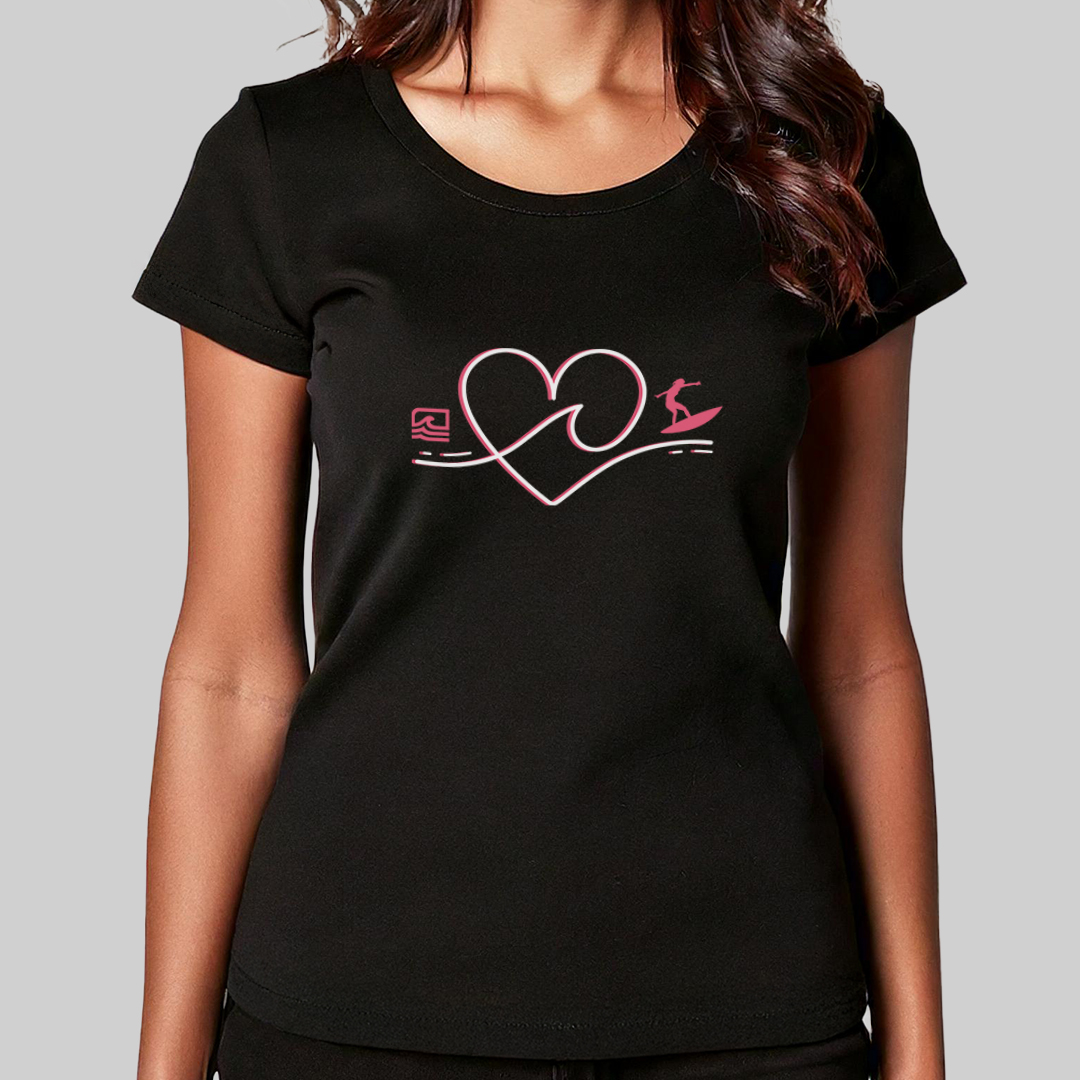 Baby Long Prime - Amor pelo Surf (preto) - Essence Surf