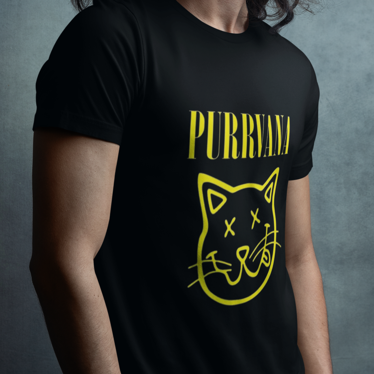Camiseta Paródia Gatos Nirvana