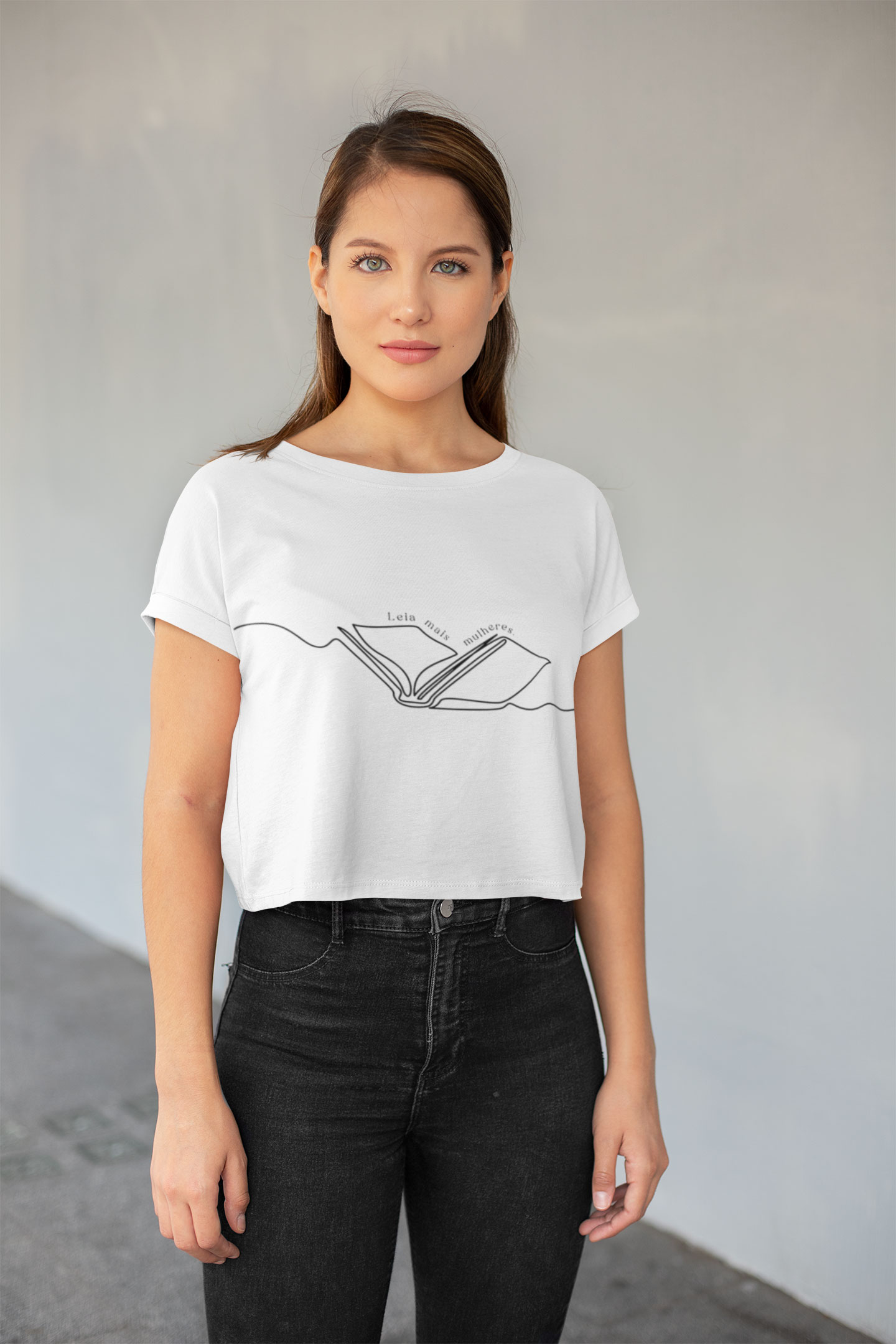 Camiseta Cropped Leia mais Mulheres