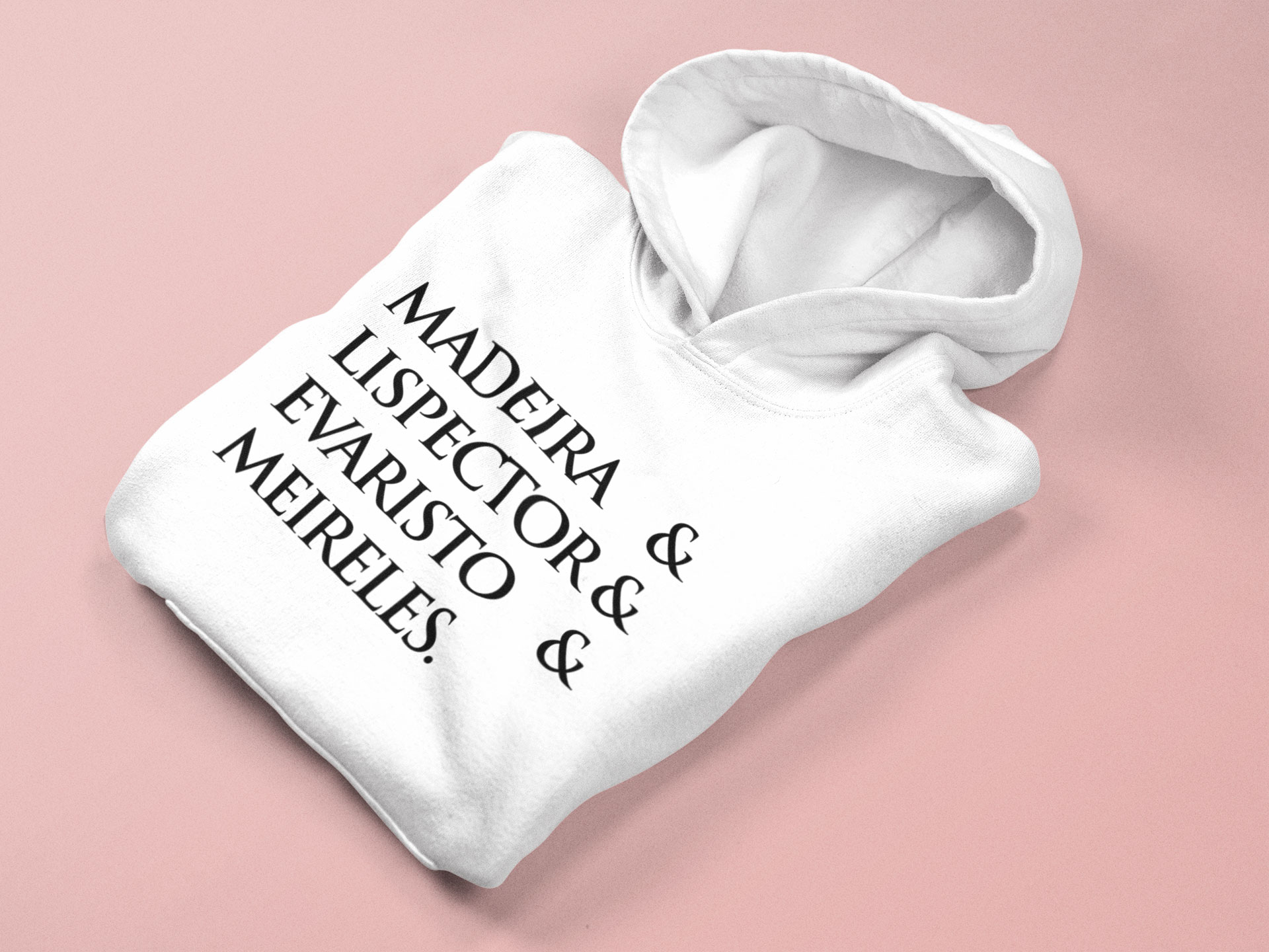 Moletom Canguru Madeira&Lispector&Evaristo&Meireles