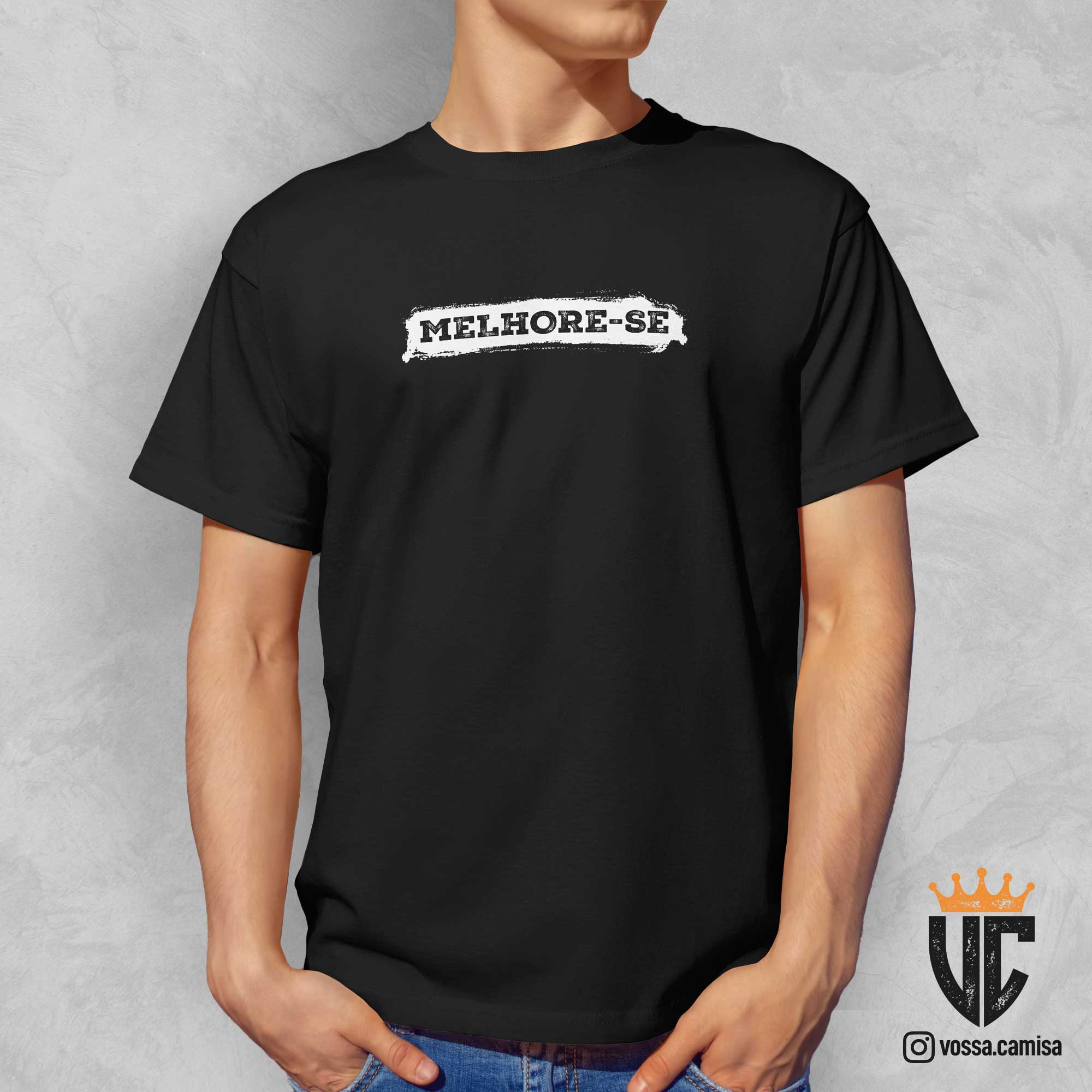 Camiseta Melhore-se - Quality