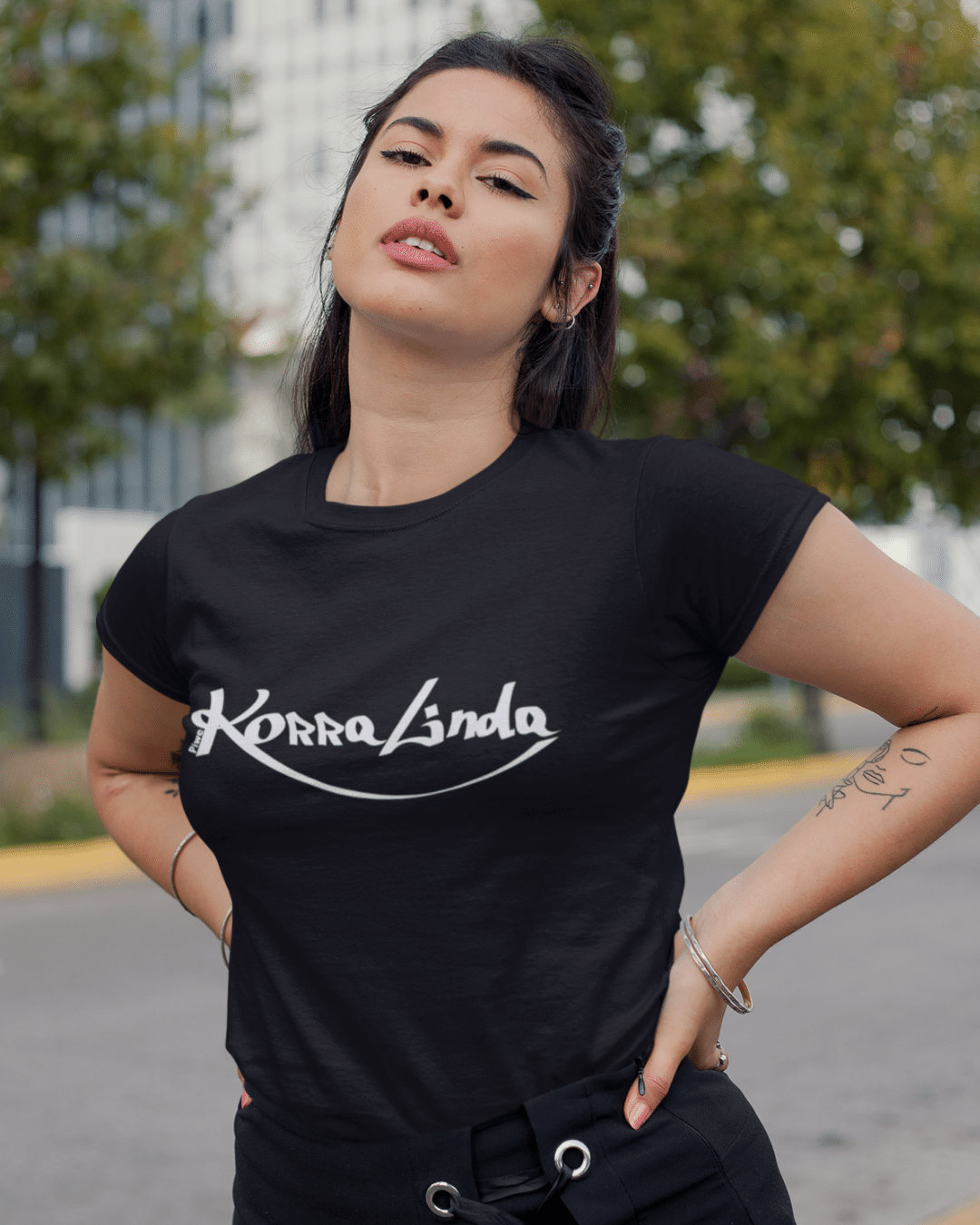 Camiseta Korralinda Baby Long Feminina
