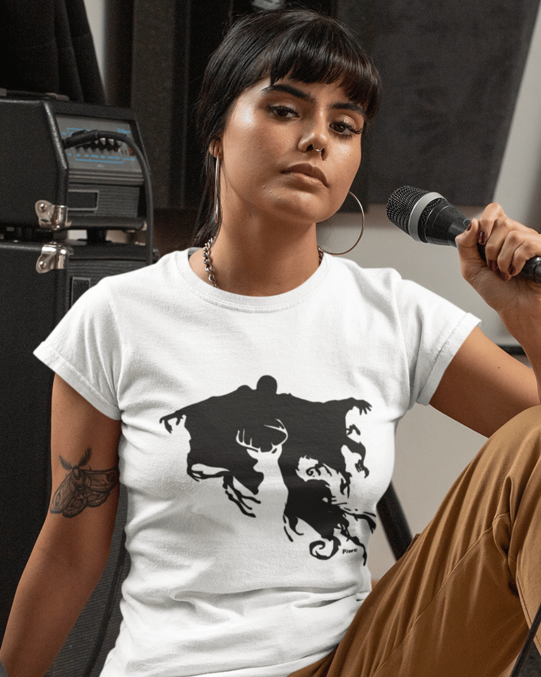 Camiseta Dementador X Patrono Baby Long Feminina