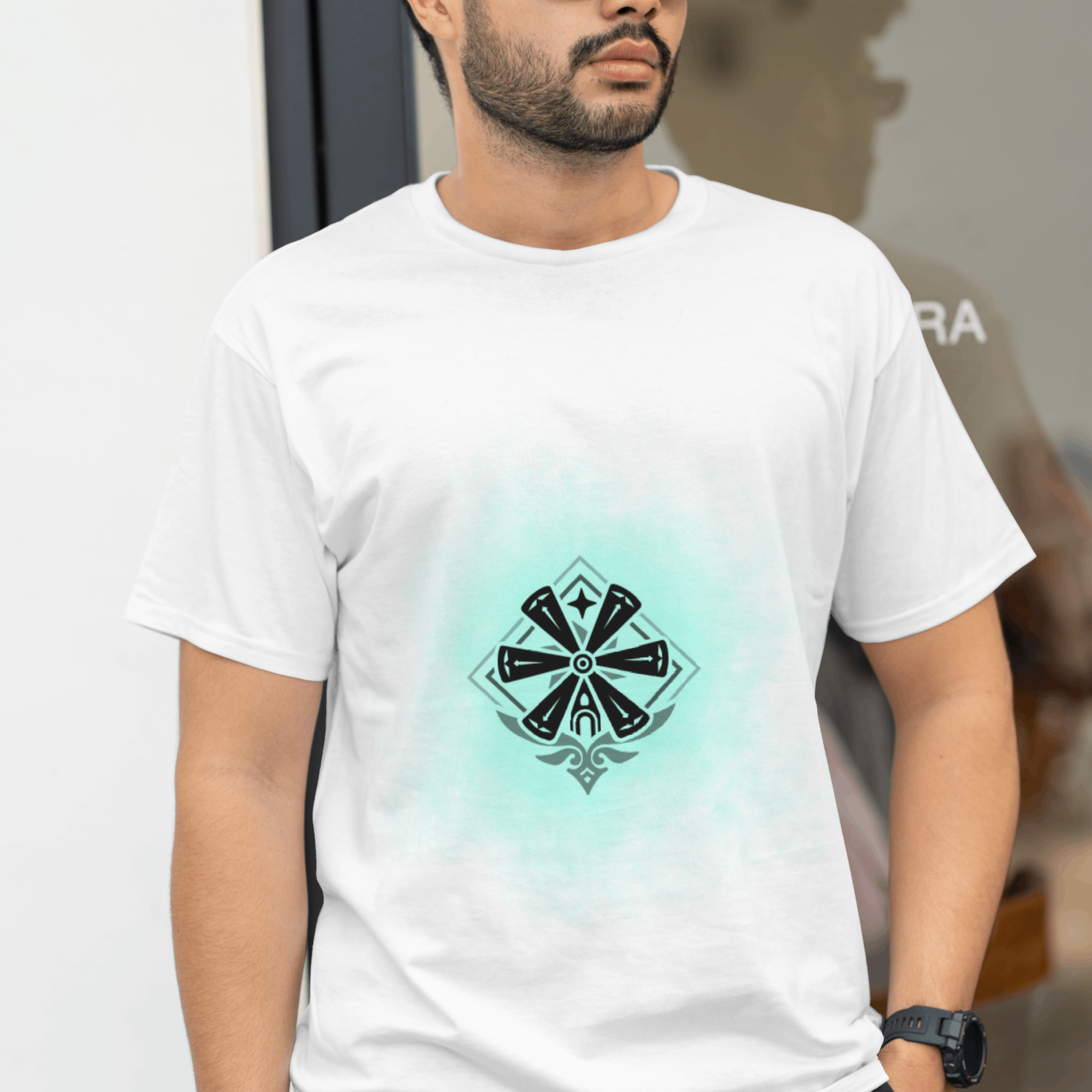 camiseta Genshin Impact - região de Mondstadt