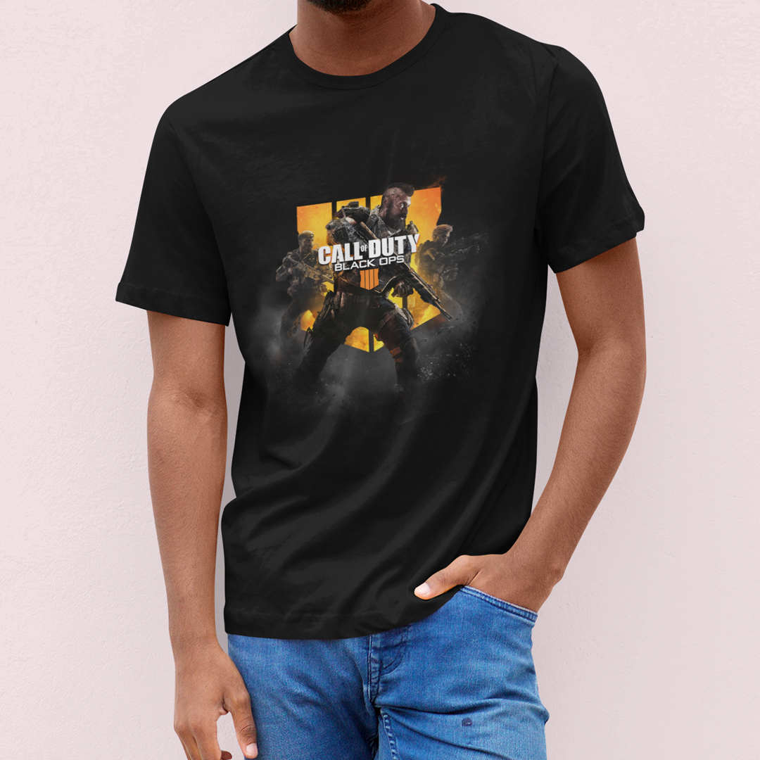 CAMISETA CLASSIC COD BLACK OPS IV (VÁRIAS CORES)