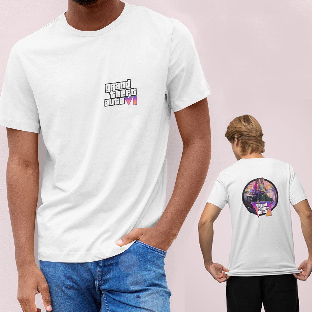 CAMISETA CLASSIC GTA 6 (VÁRIAS CORES)