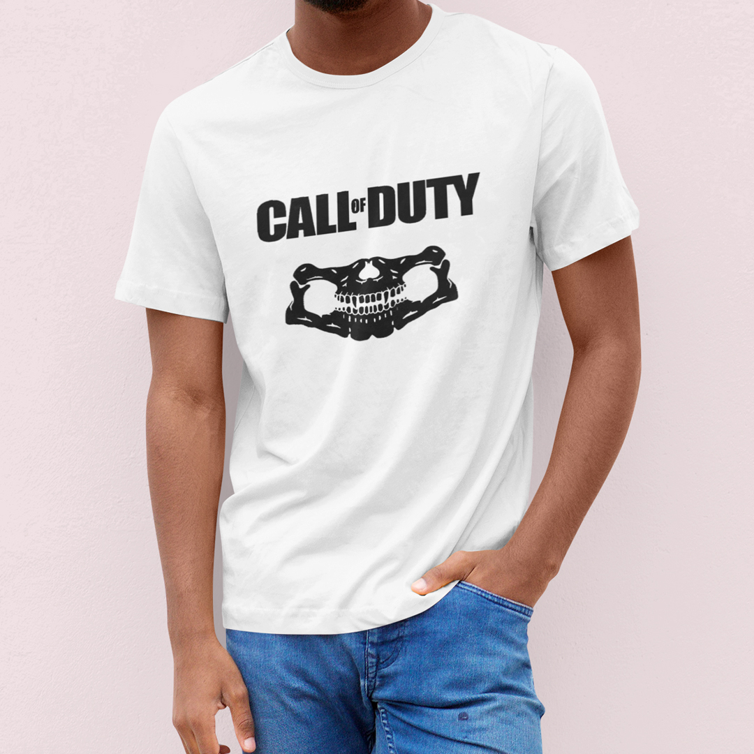 Nome do produto: CAMISETA PRIME BRANCA COD GHOST EDITION