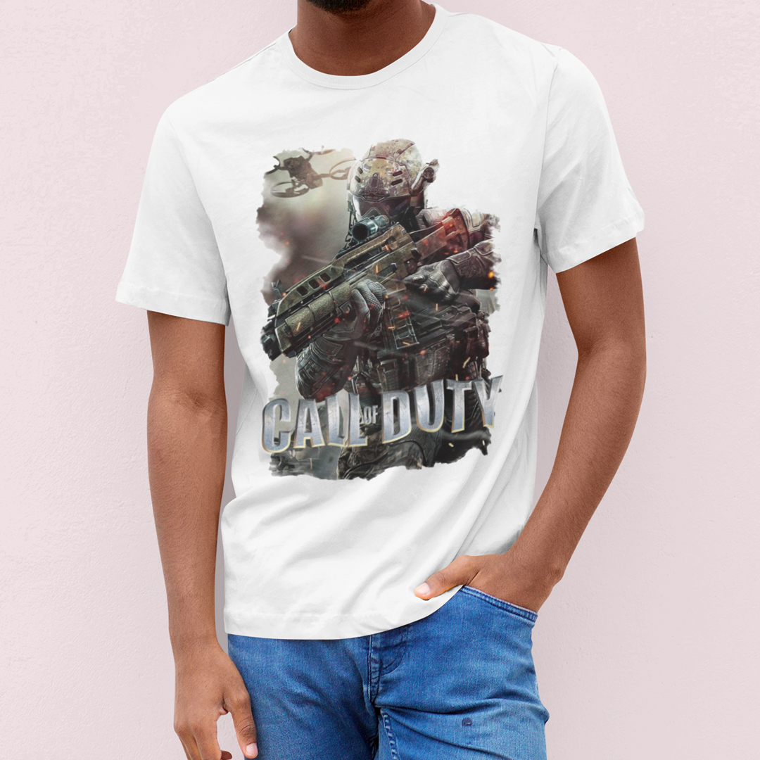 CAMISETA CLASSIC BRANCA CALL OF DUTY