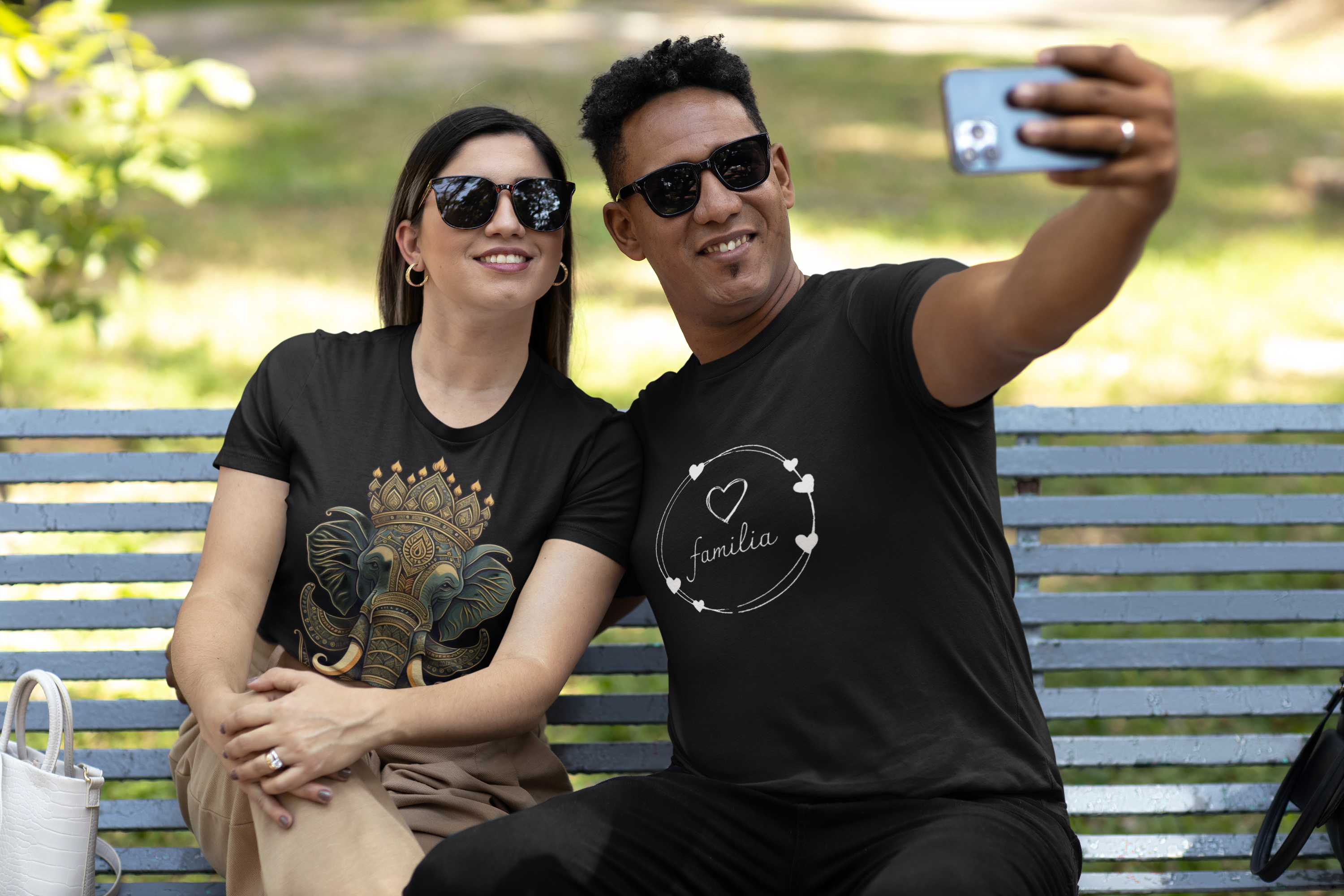 Camiseta básica família