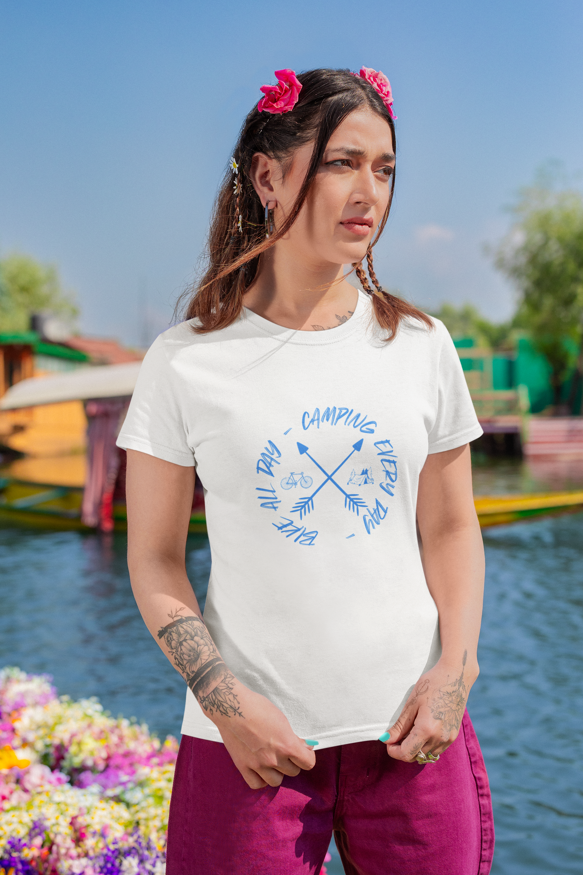 Camiseta Feminina Lifeasy Camping 