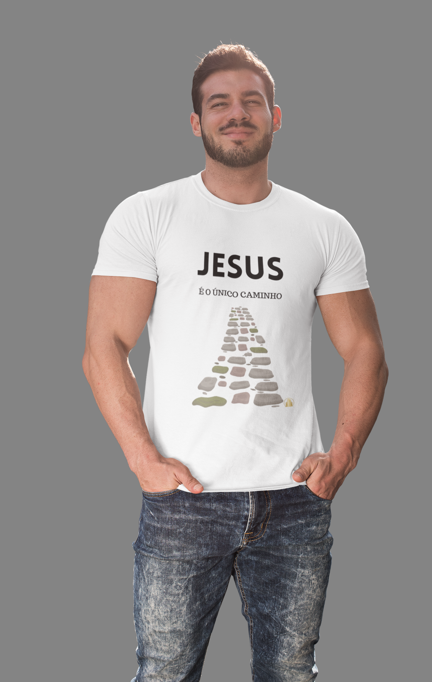 Camiseta Plus JESSUS É O ÚNICO CAMINHO