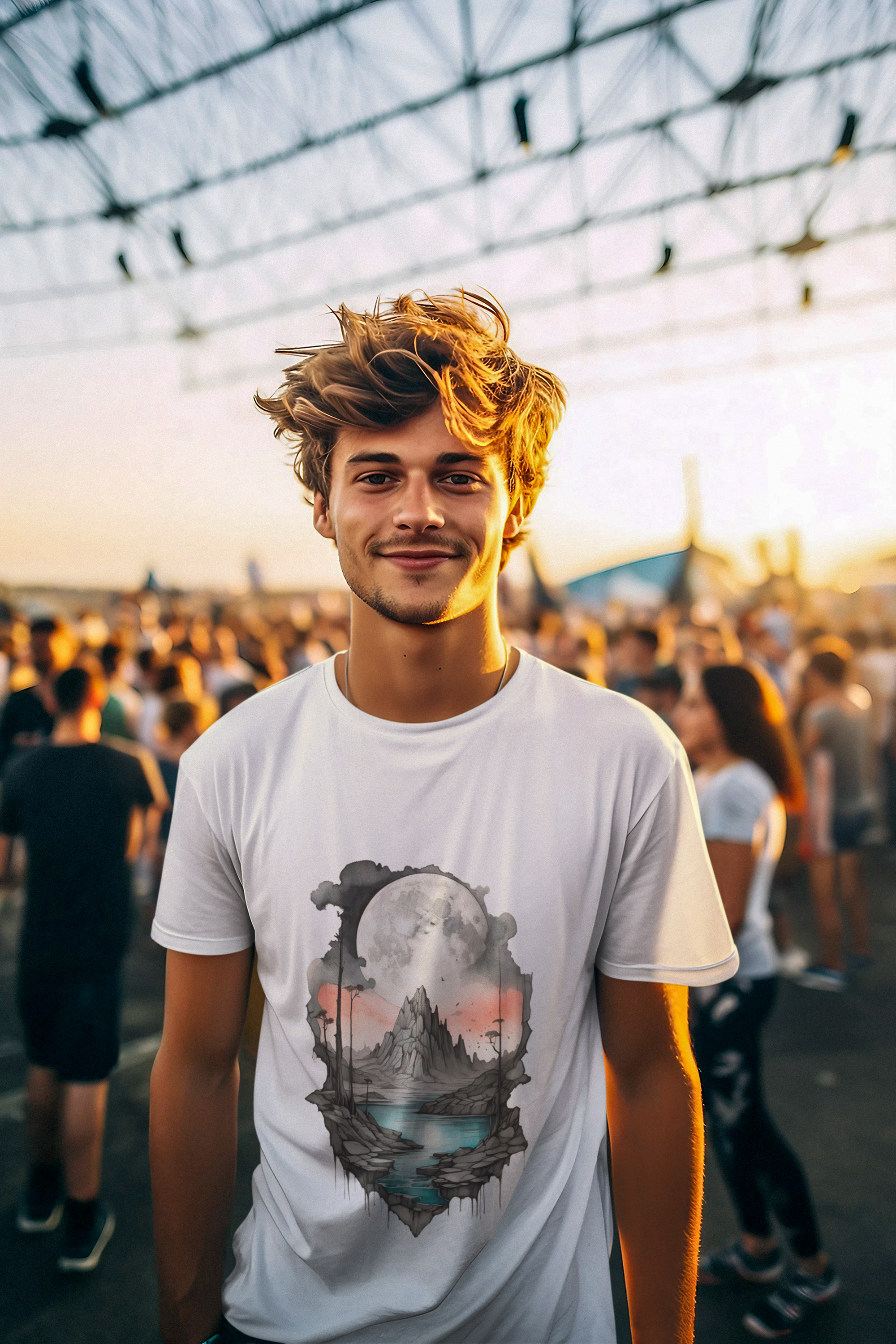 Camiseta Masculina Estampa Ilha Perdida