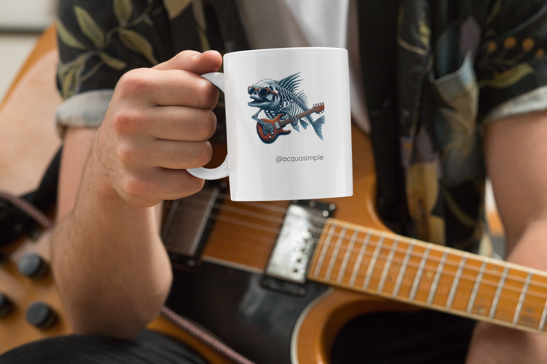 Caneca Guitar Fish