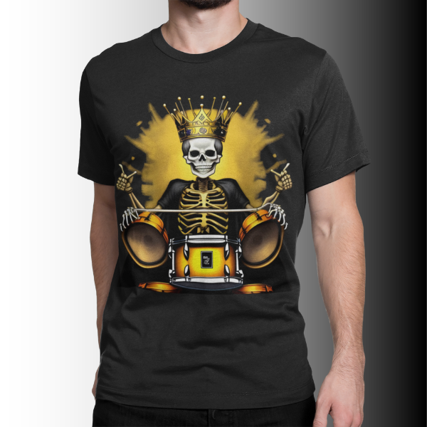 Camiseta Estampa Baterista King 