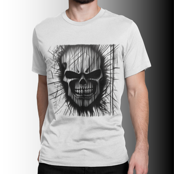 Camiseta Estampa Fantasma do Rock 