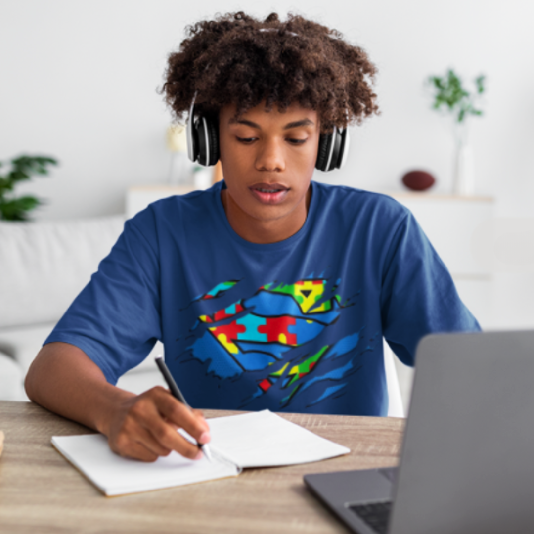 CAMISETA INFANTIL AUTISMO SUPER PODER (10 a 14 anos)