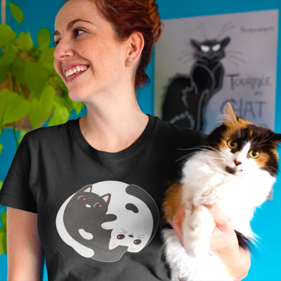 Camiseta Ying Yang Cat