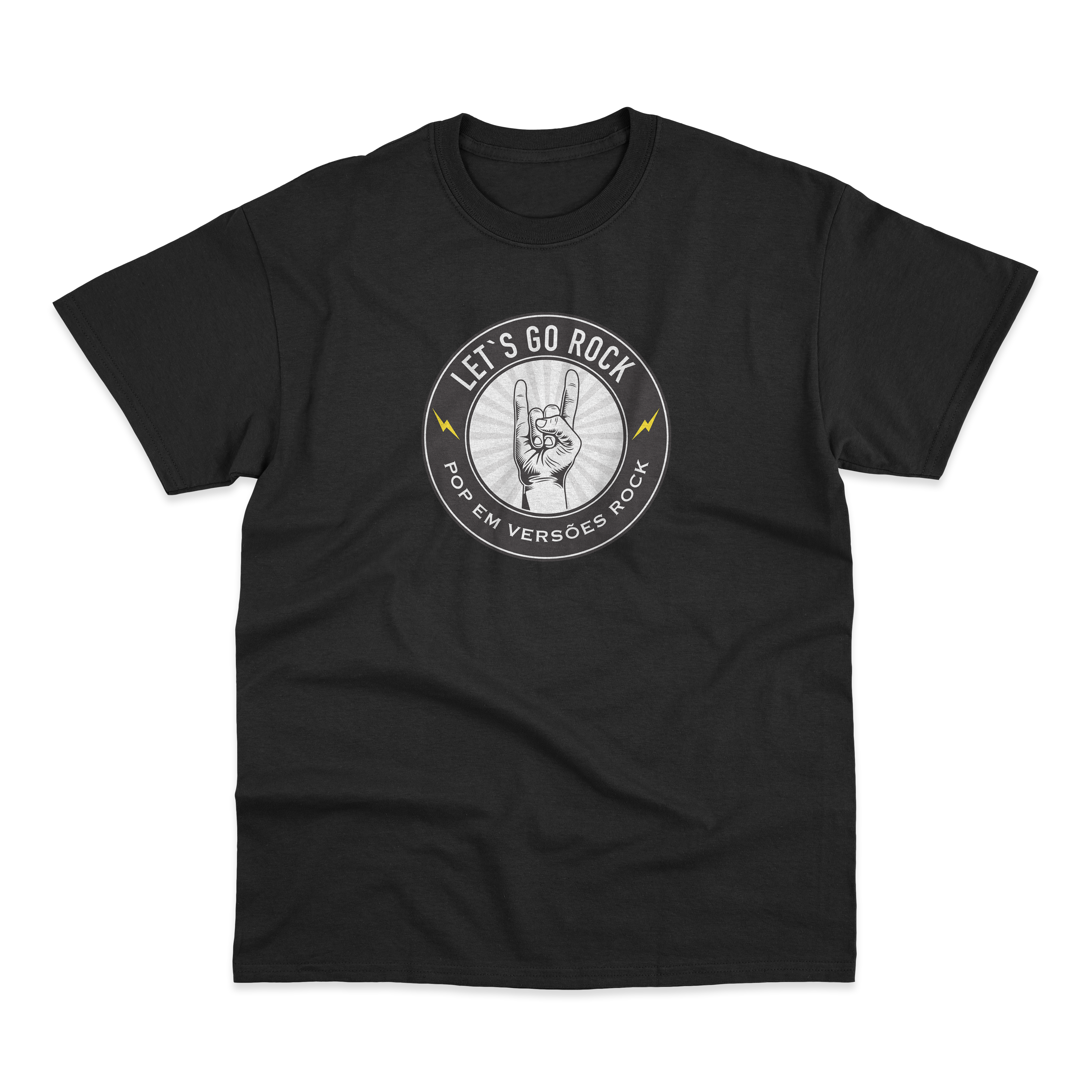 CAMISETA LET'S GO ROCK - LOGO