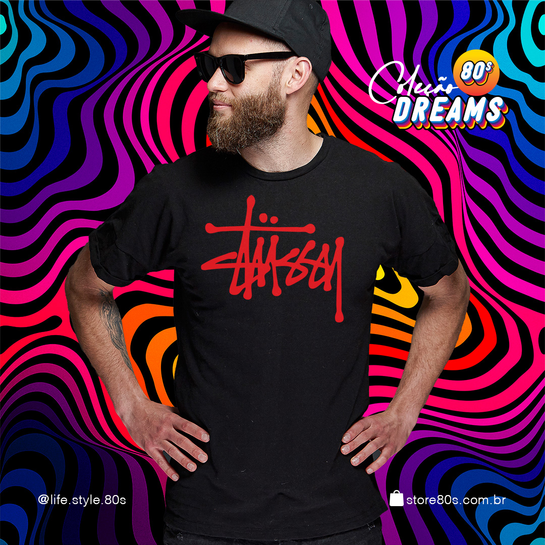 Camiseta - Coleção Dreams - Stüssy 80s 