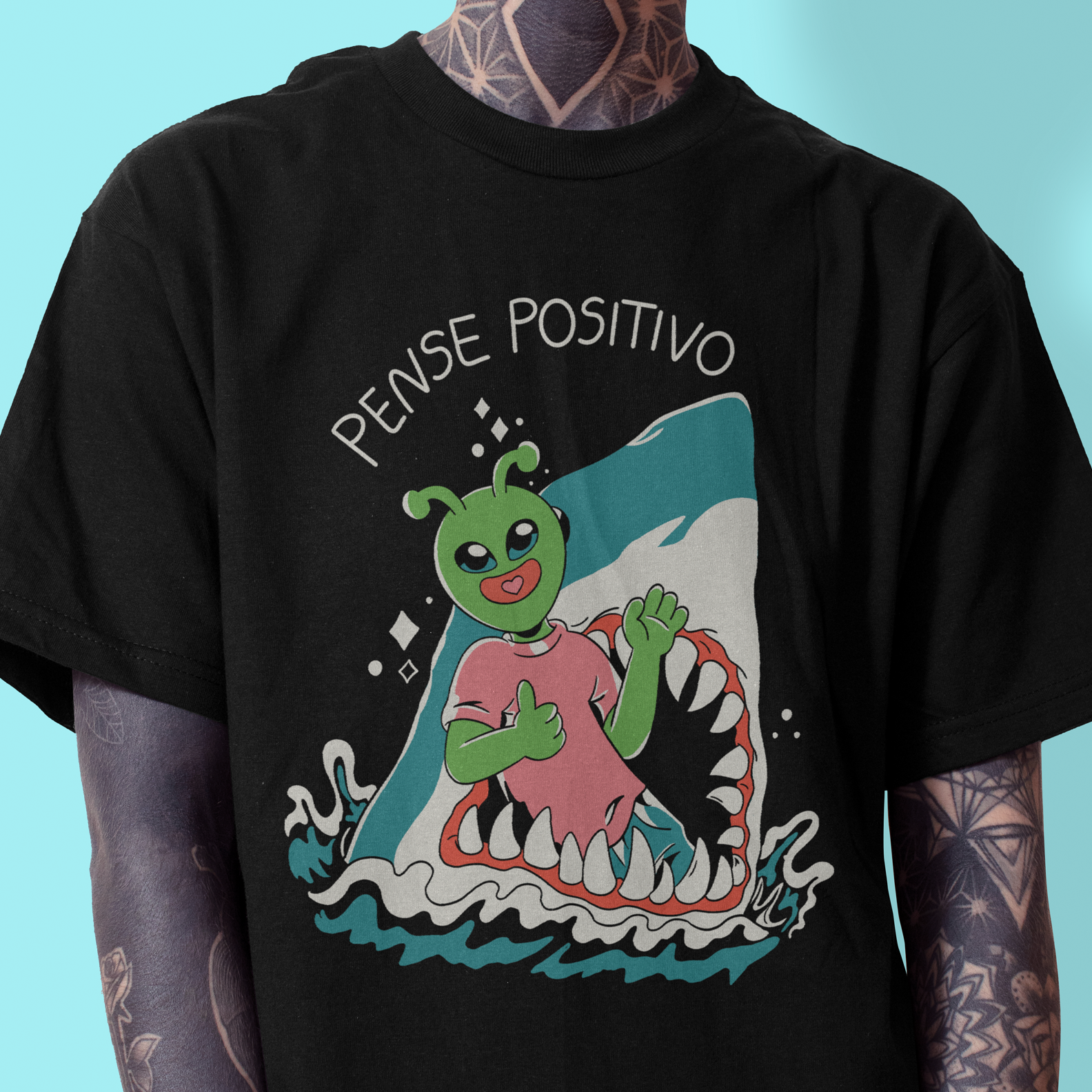 Camiseta Pense positivo