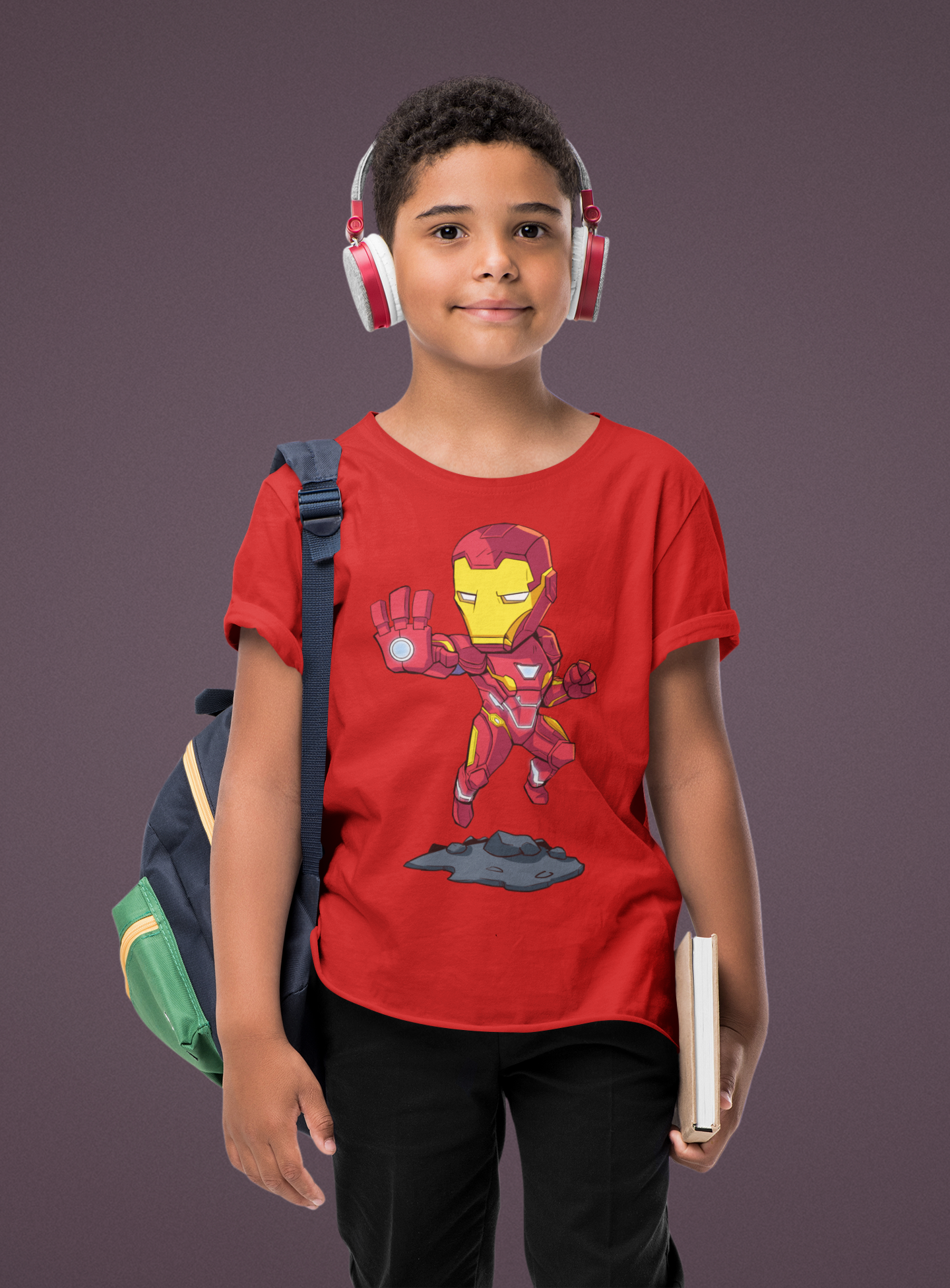 Camiseta Iron Man Quality Infantil (10 A 14)