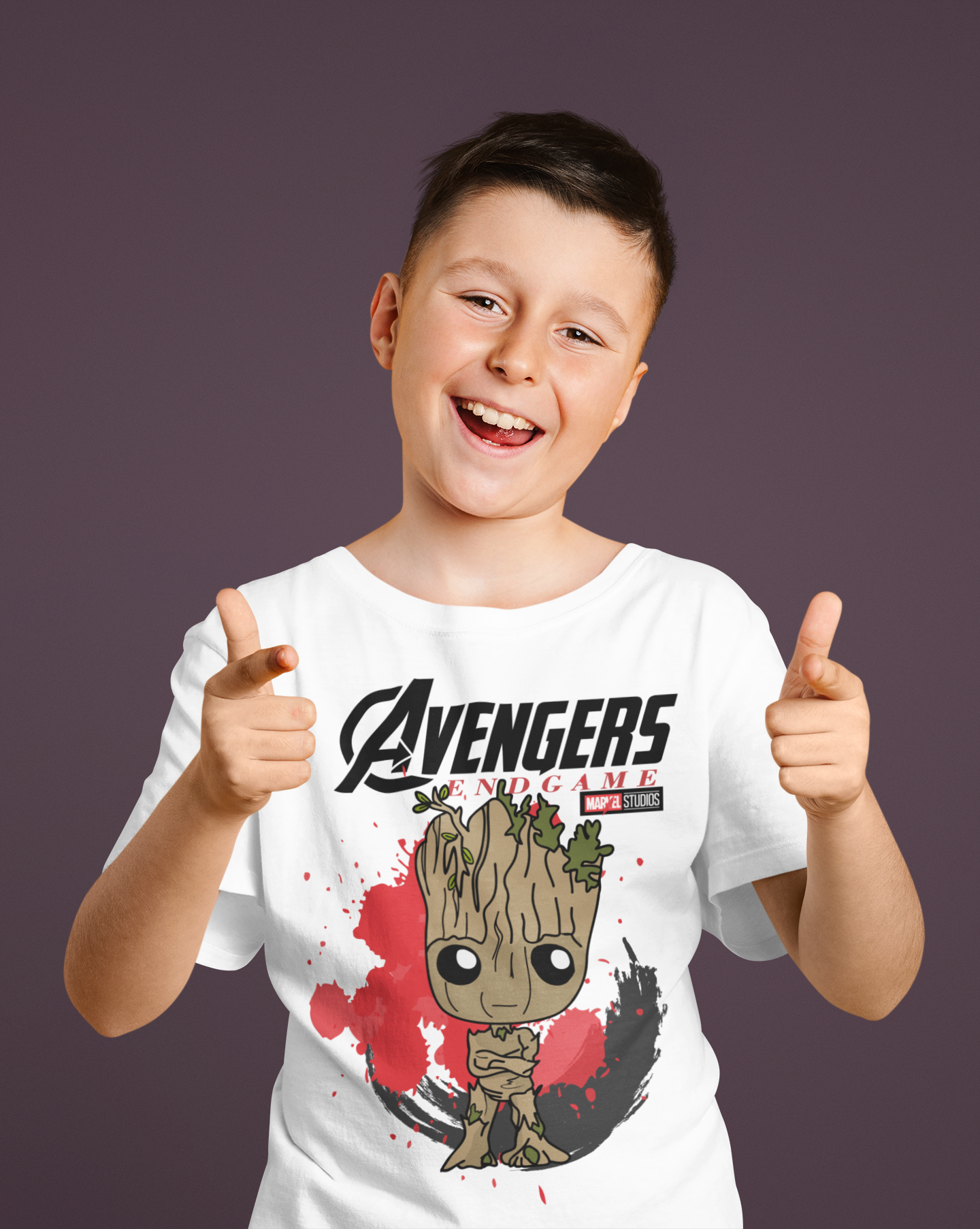 Camiseta Baby Groot Quality Infantil (10 A 14)