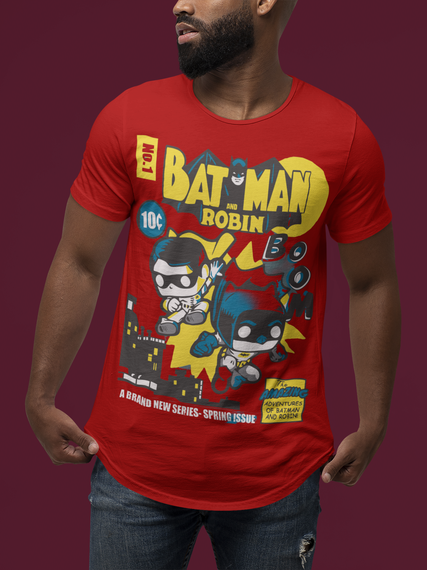 Camiseta DC Batman e Robin Quality